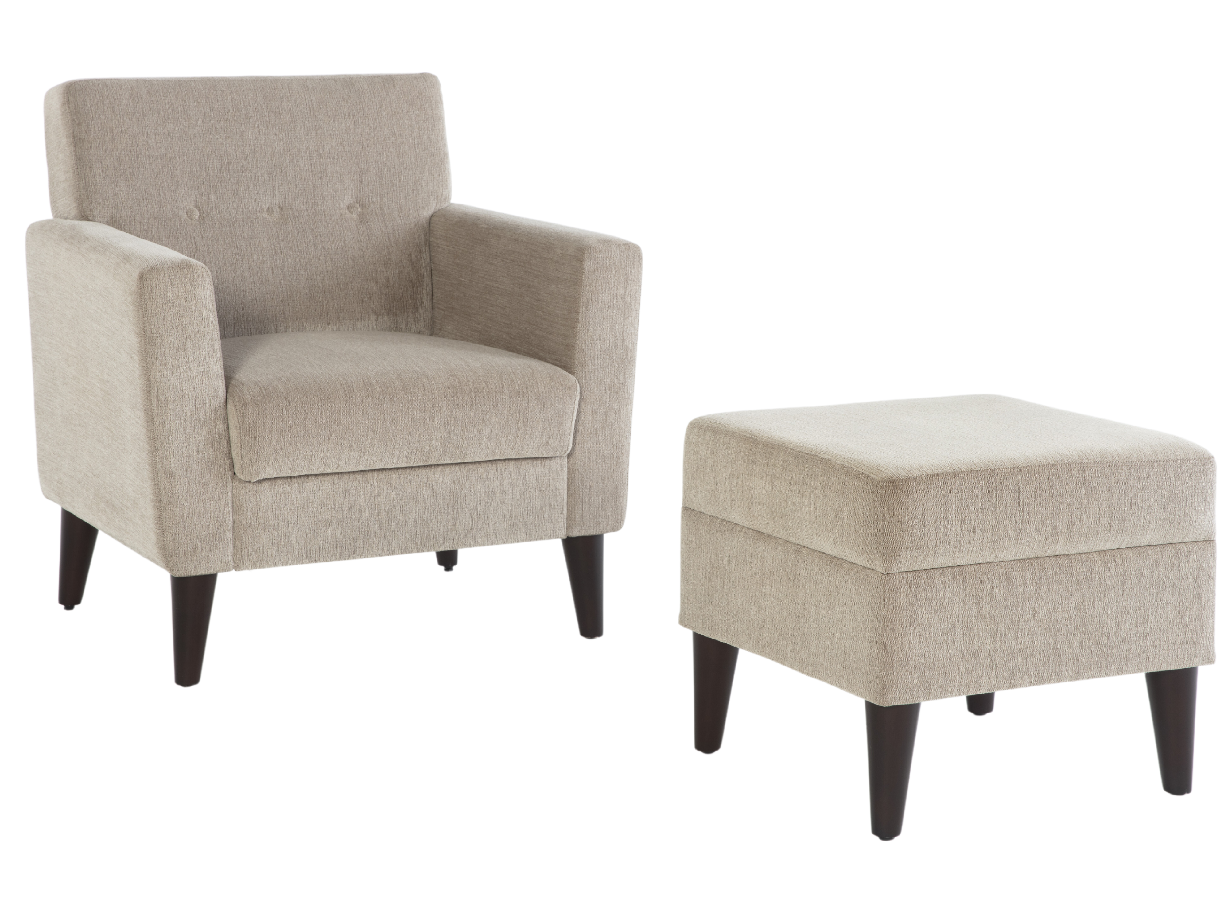 Bellona Theo armchair with elegant button-tufting details