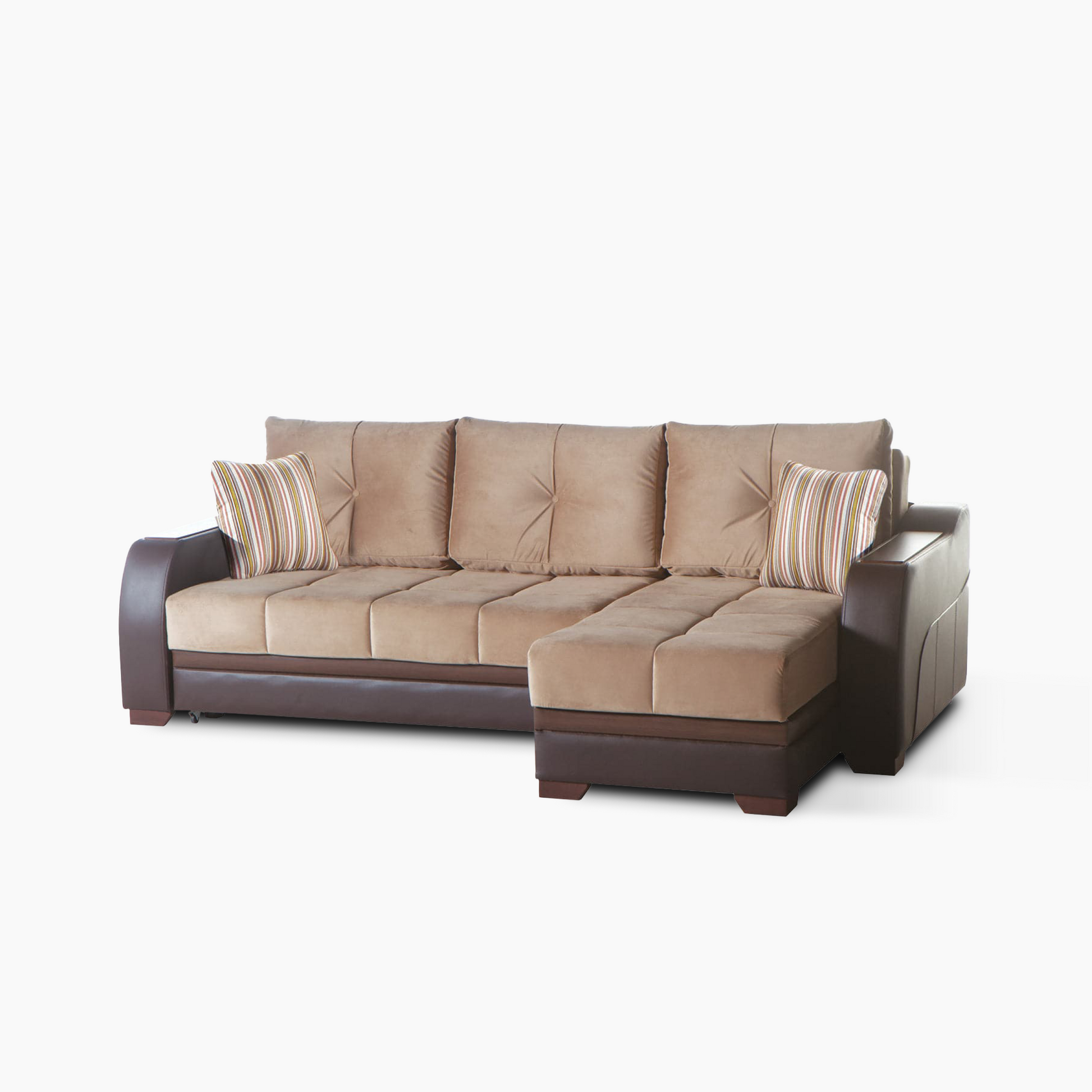Bellona Ultra sectional with built-in storage and an accessible sleeper