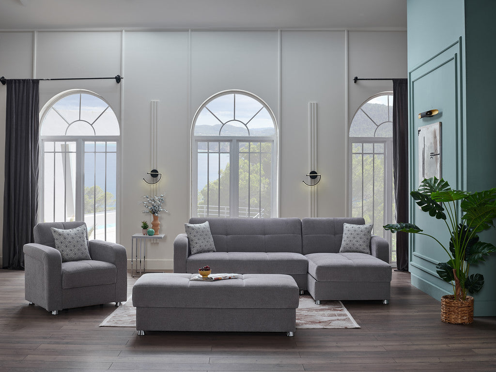 Bellona Vision sectional upholstered in high-quality polyester fabric