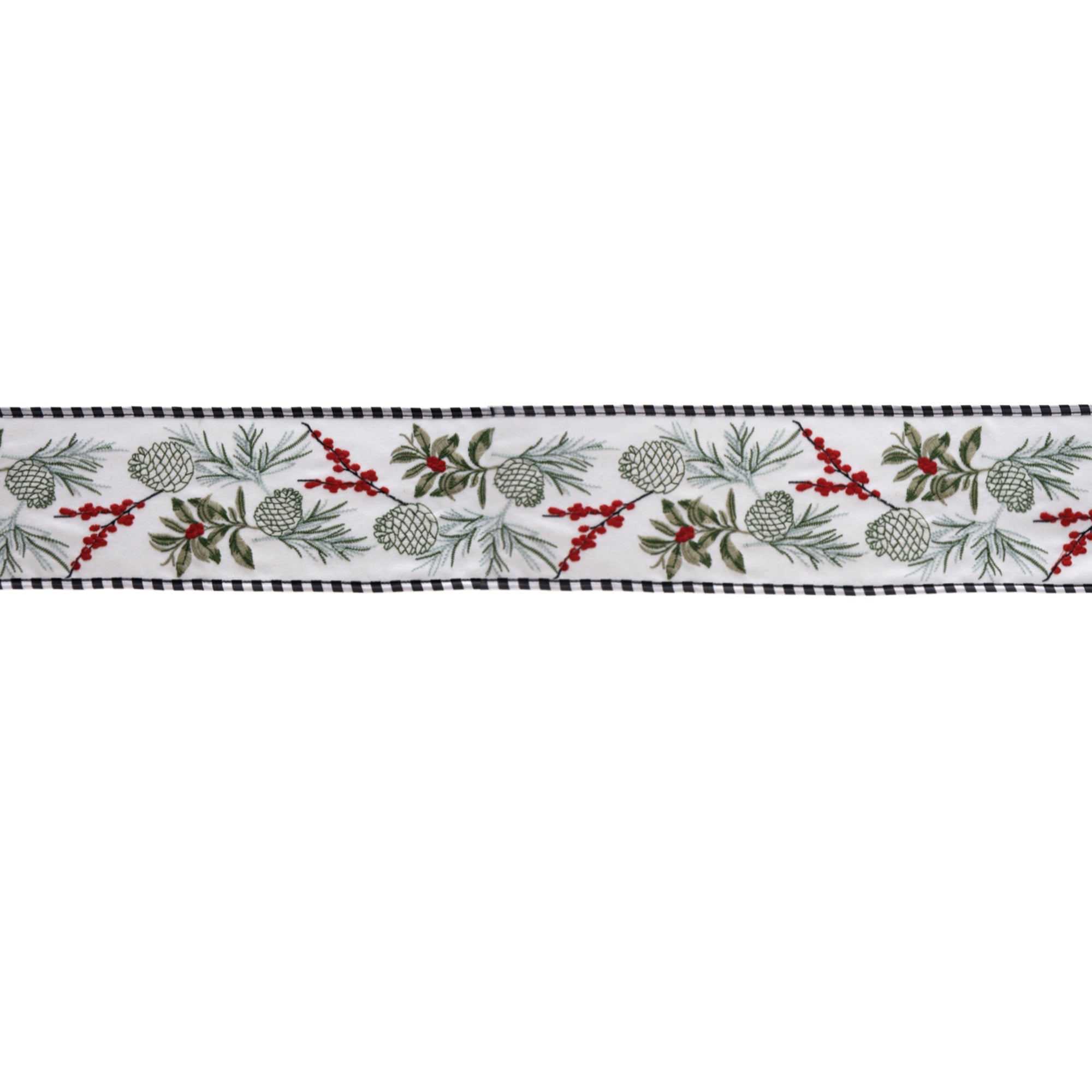 Berry Pinecone Ribbon 4" x 5 Yds. - Tuesday Morning - Decorative Objects