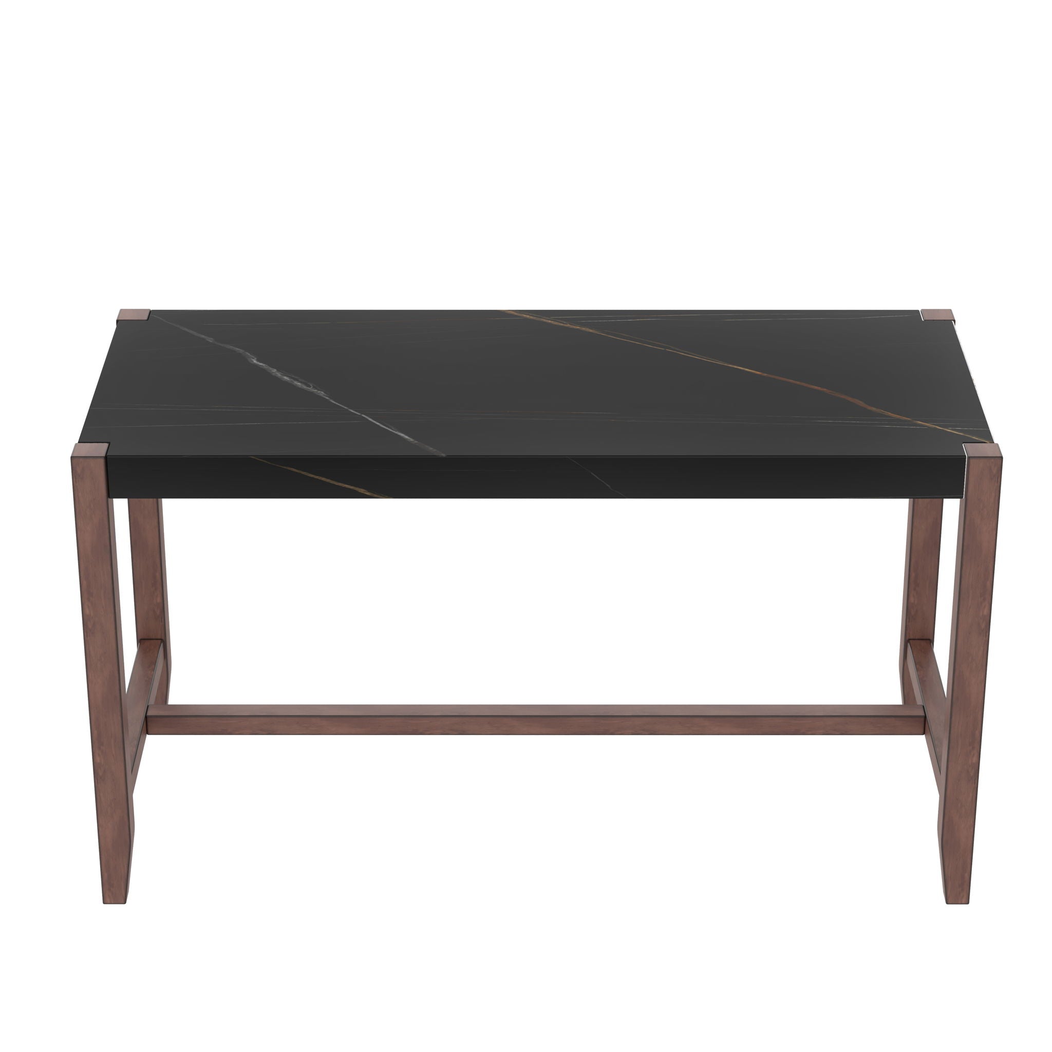 5 Piece Counter Height Dining Set, Bar Table With 4 Upholstered Chairs