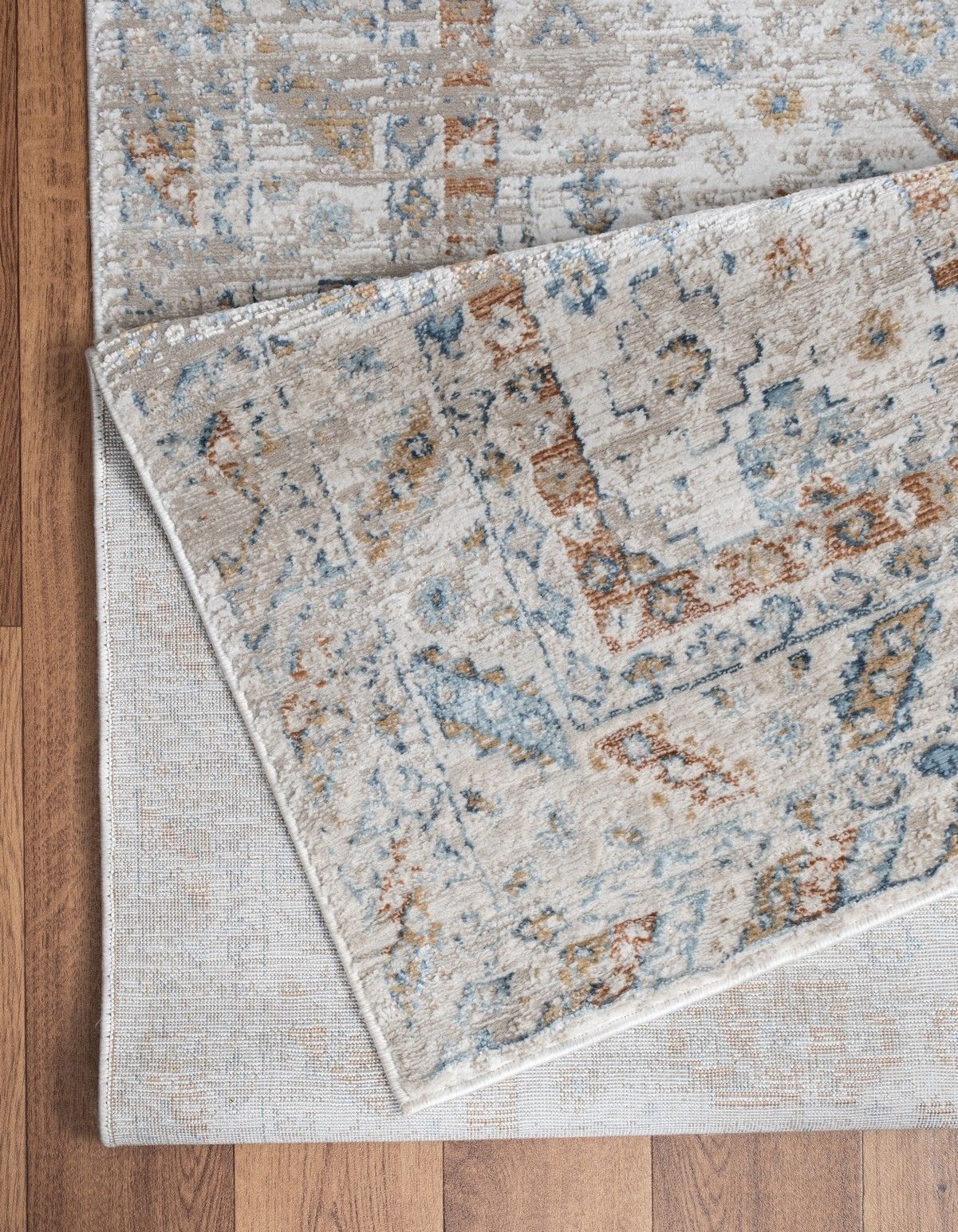 Noble - 5'3" X 7'3" Polyester Area Rug - Ivory - Best Buy Furniture