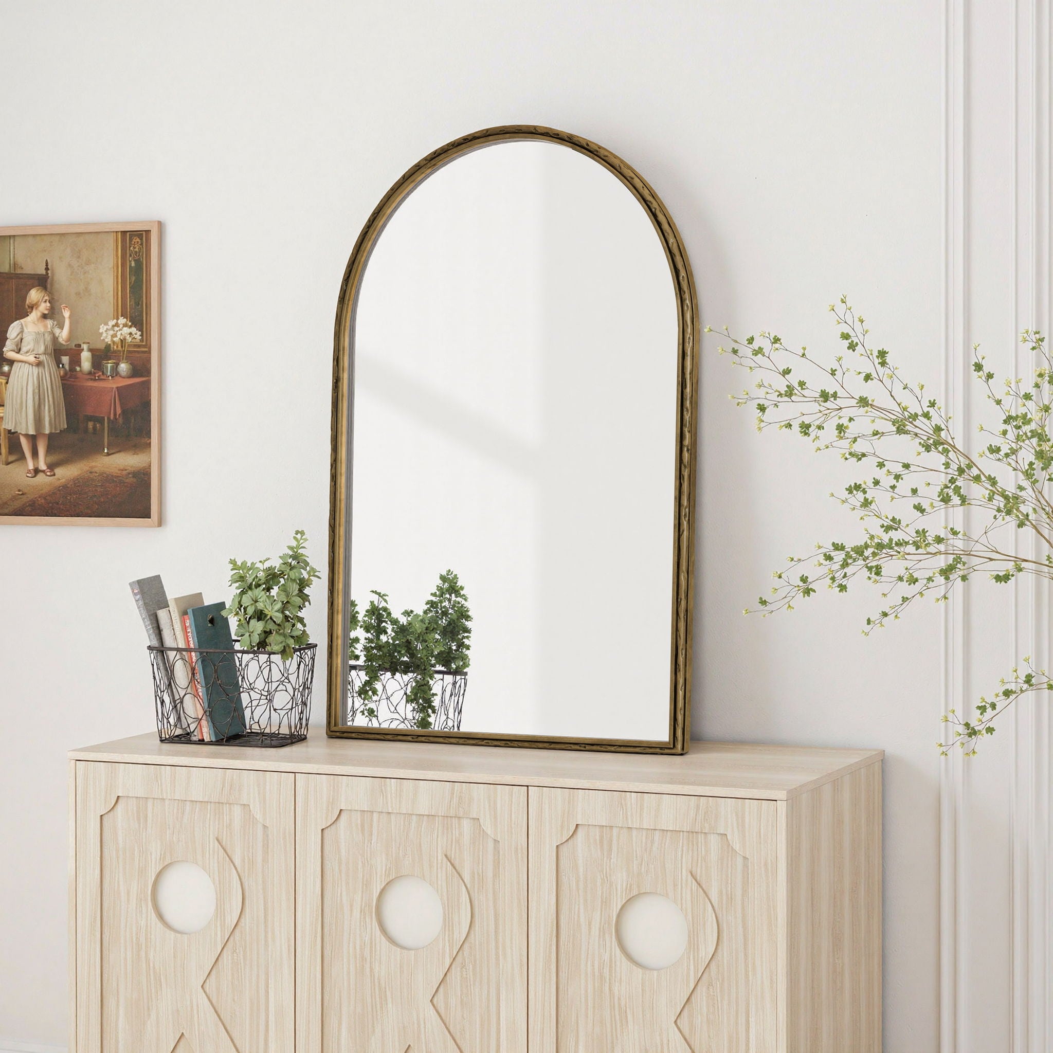 Arched Mirror With Shatterproof Glass