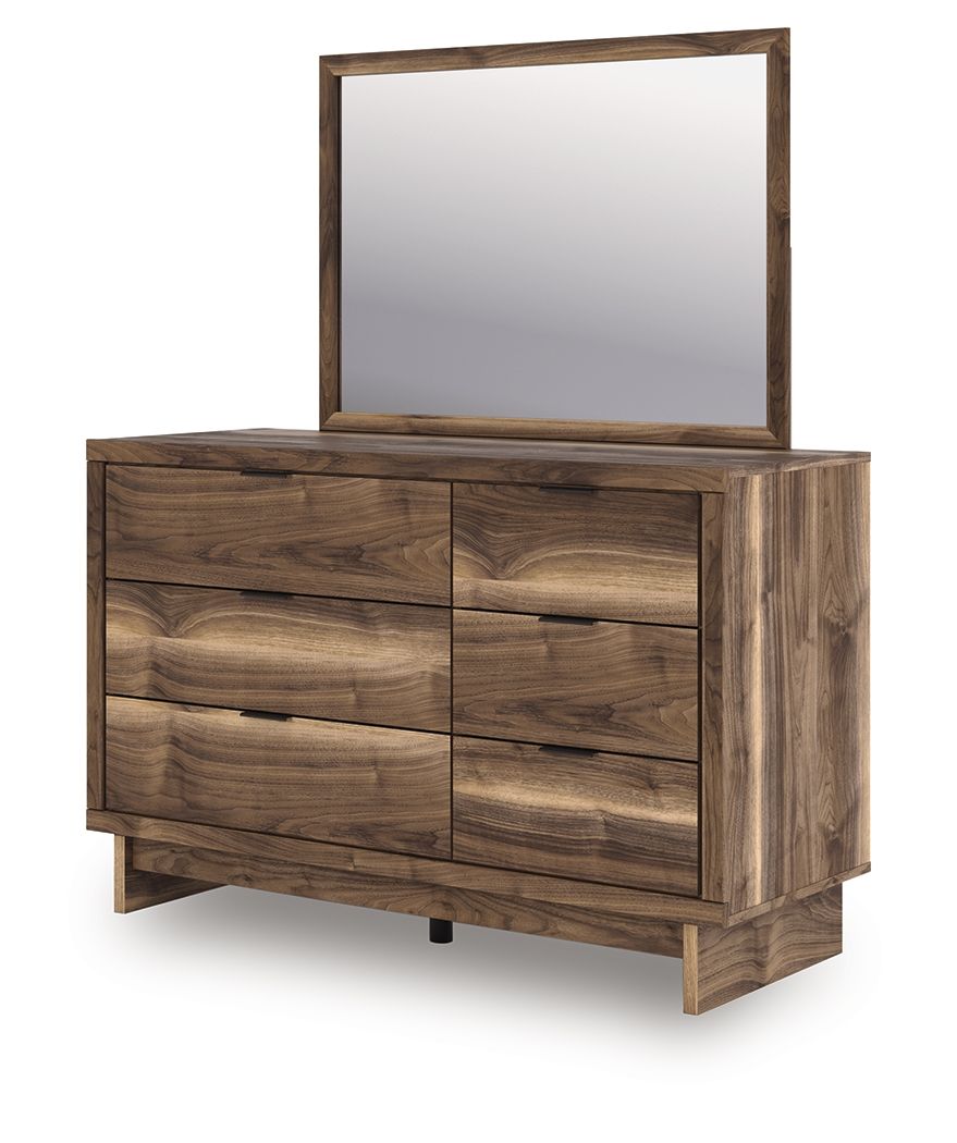 Chirason - Dresser And Mirror - Brown - Best Buy Furniture