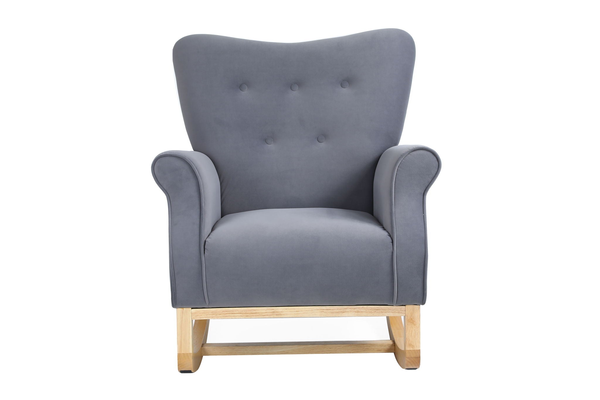 Modern Rocking Chair, Upholstered Accent Chair For Nursery, Small Contemporary Rocke