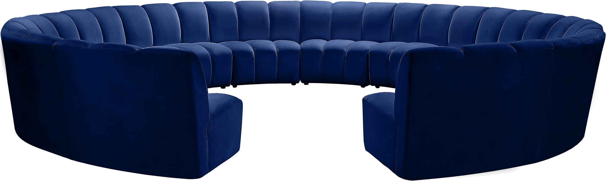 Infinity - 12 Piece Velvet Modular Sectional