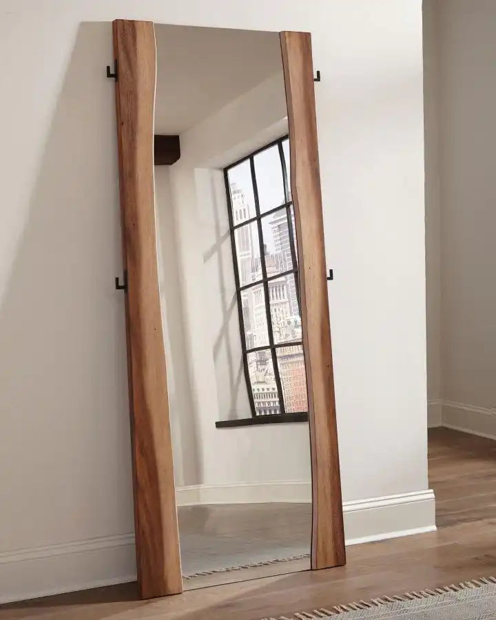 Winslow - Standing Floor Mirror - Smokey Walnut