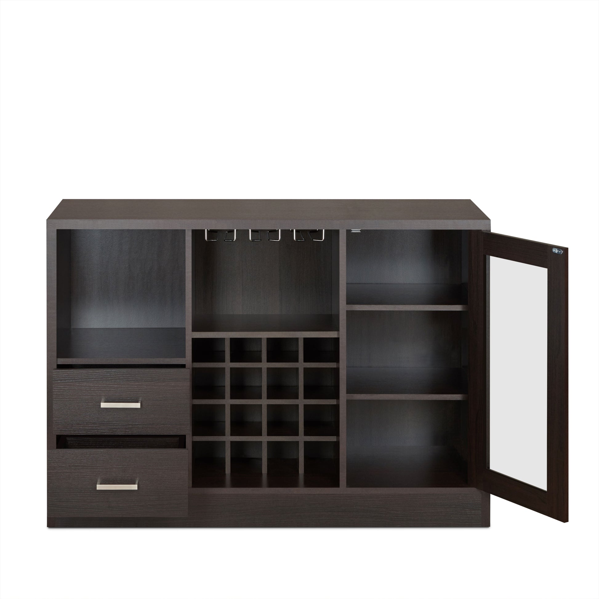 Hazen - Wine Cabinet III - Espresso - Best Buy Furniture