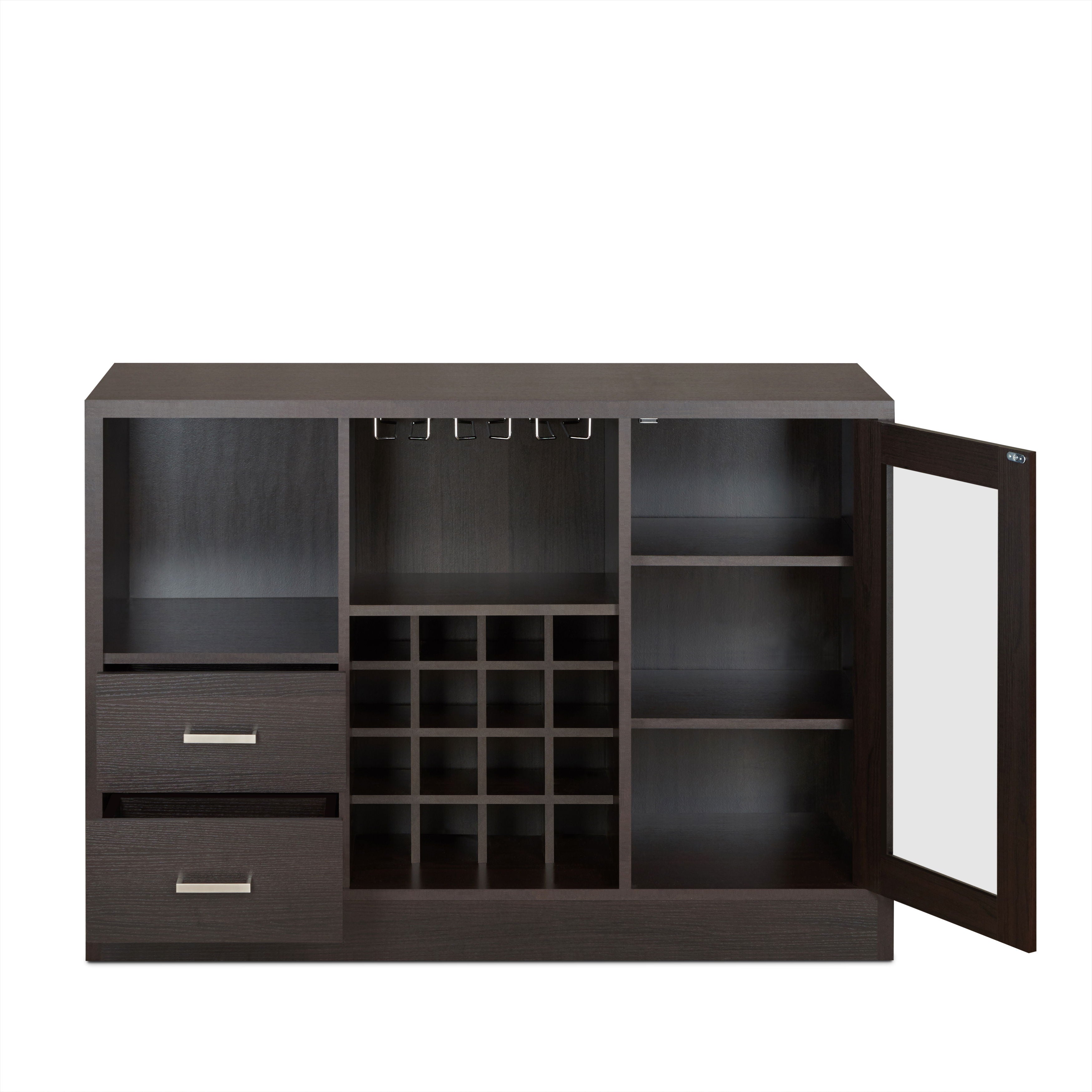Hazen - Wine Cabinet III - Espresso - Best Buy Furniture