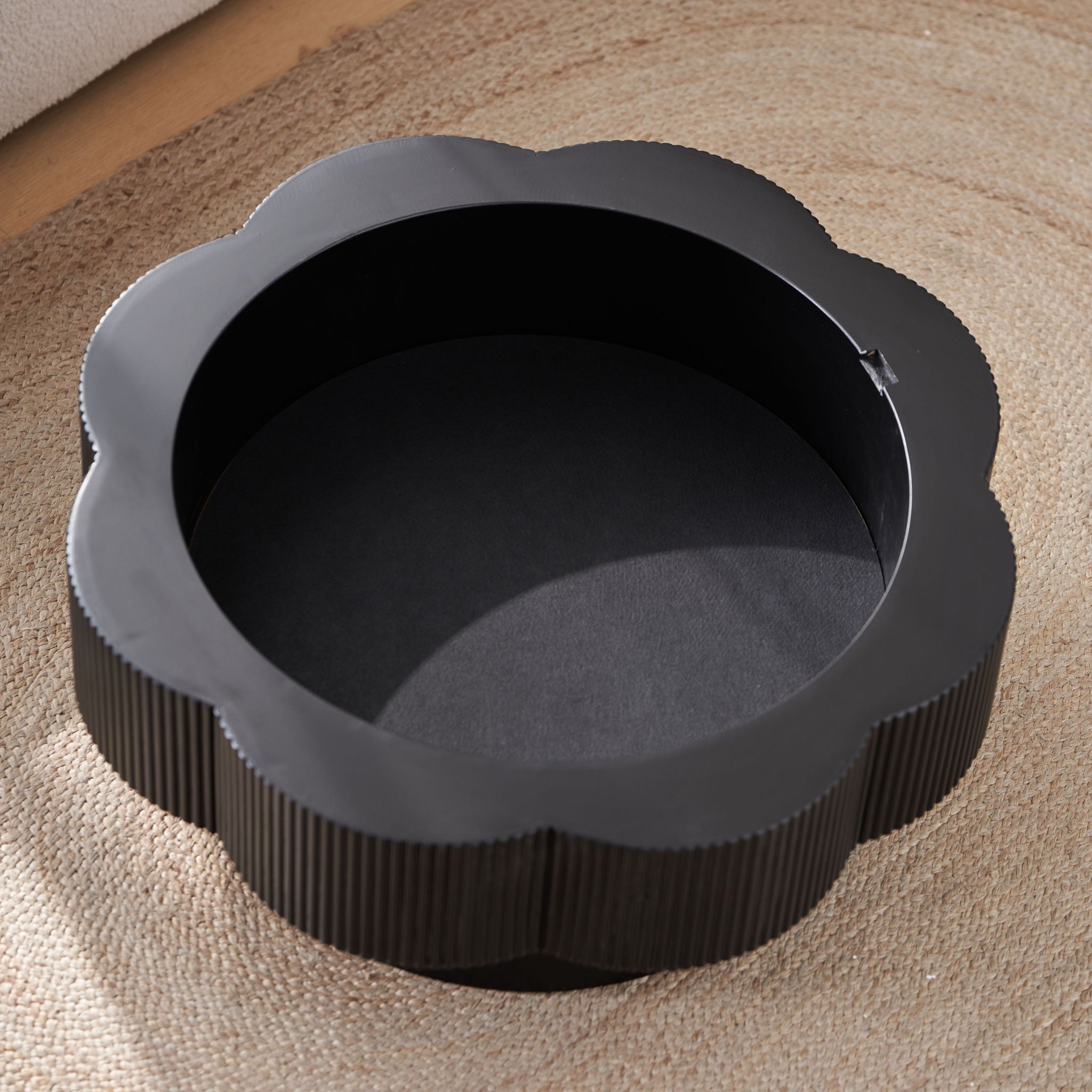 Modern Plum Blossom Shaped Coffee Table With Storage