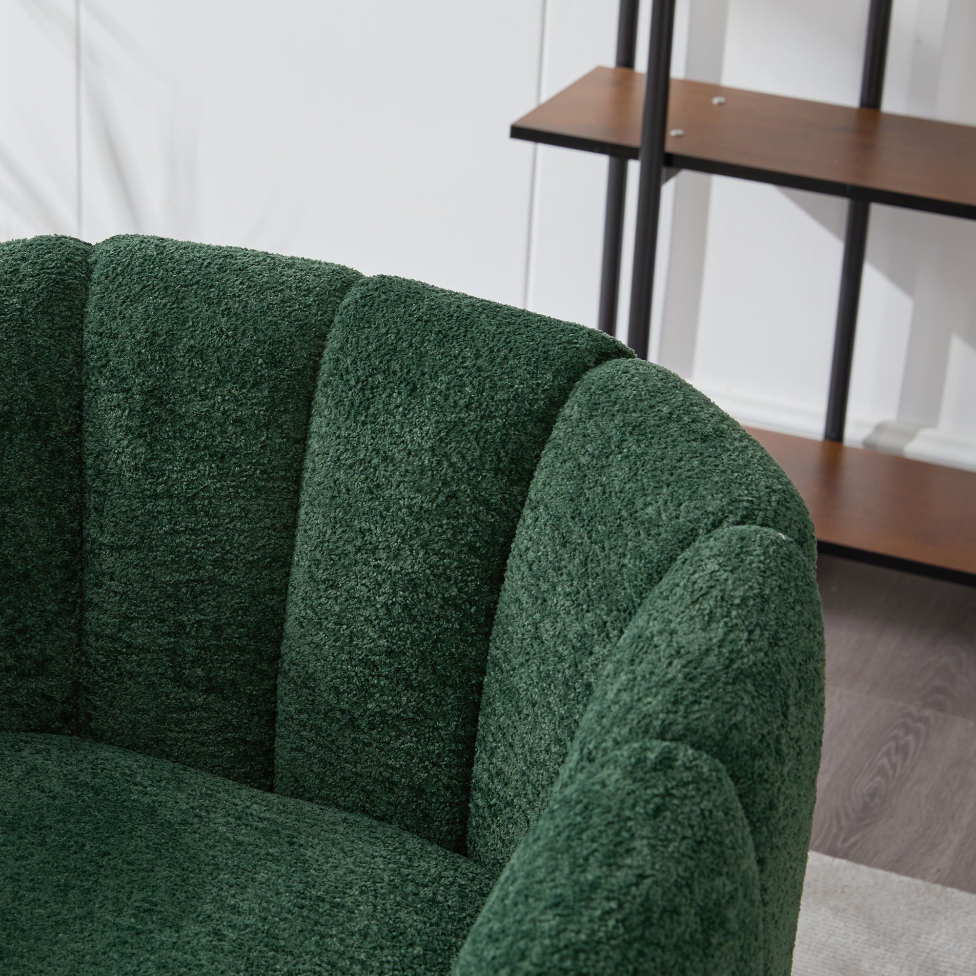 3 Piece Living Room Set, Loveseat & Accent Chairs - Green