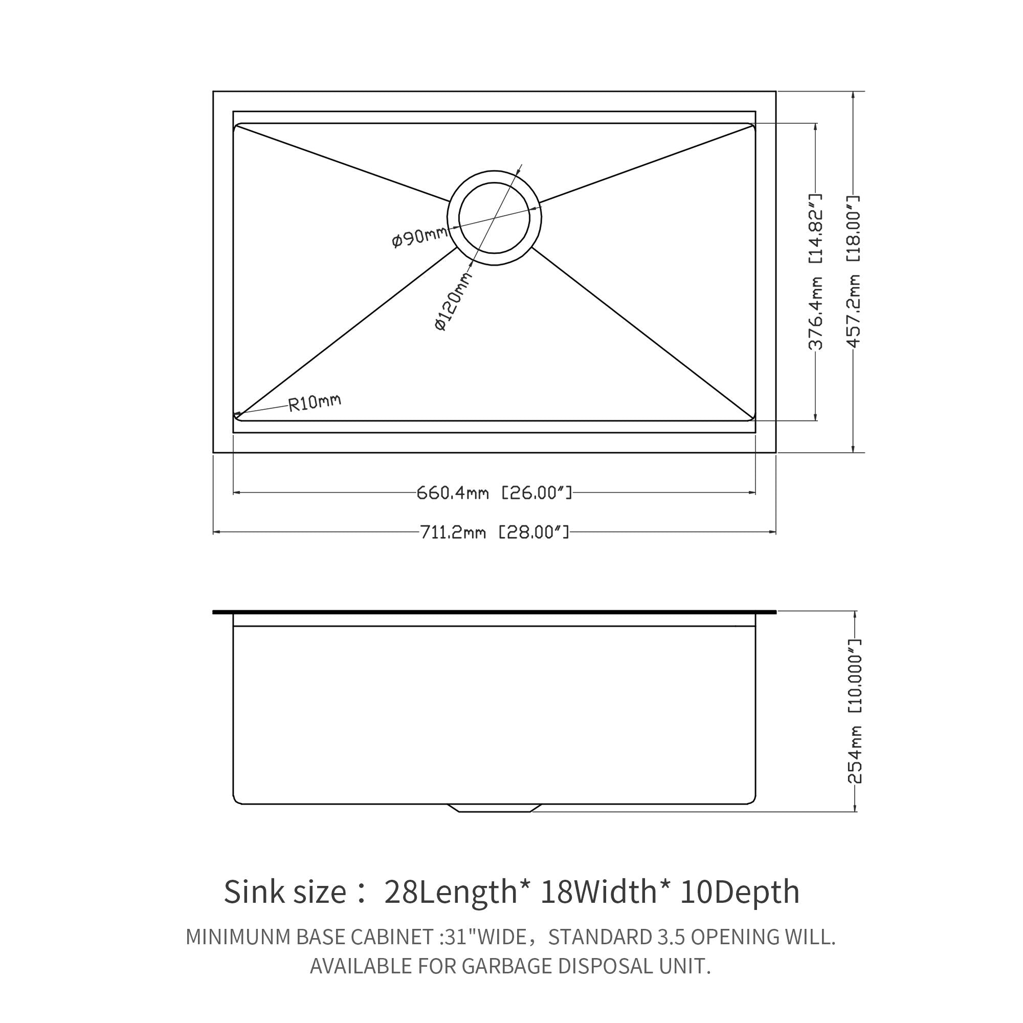 Workstation Kitchen Sink, Single Bowl Undermount 16 Gauge Stainless Steel - White - Best Buy Furniture
