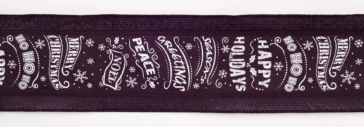 Black-and-White-Christmas-Sentiment-Ribbon-(Set-of-3)-Ribbons-&-Trim