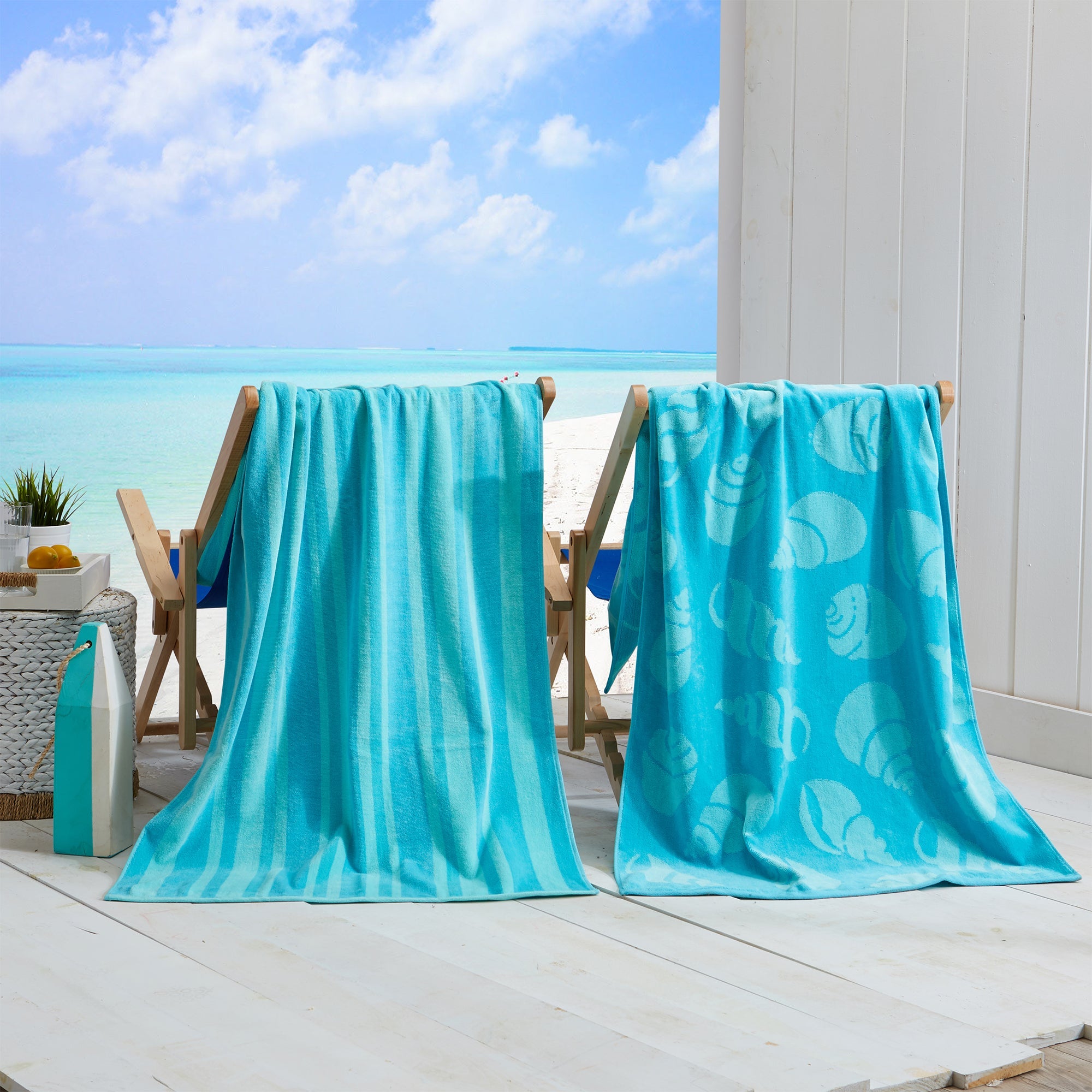 Cotton Velour Beach Towel - Maui Collection - Best Buy Furniture