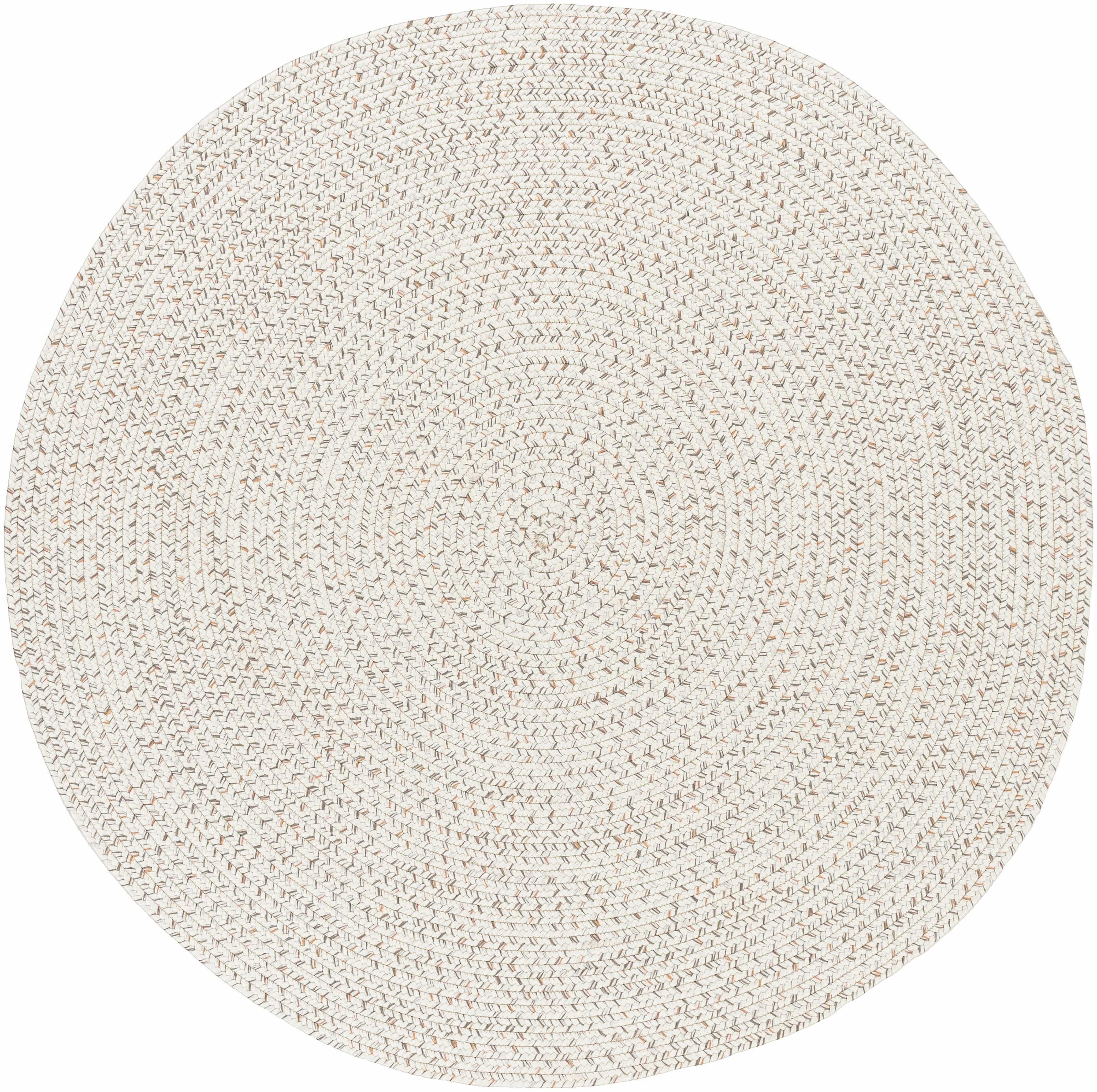 Beige Braided Faux Jute Rug