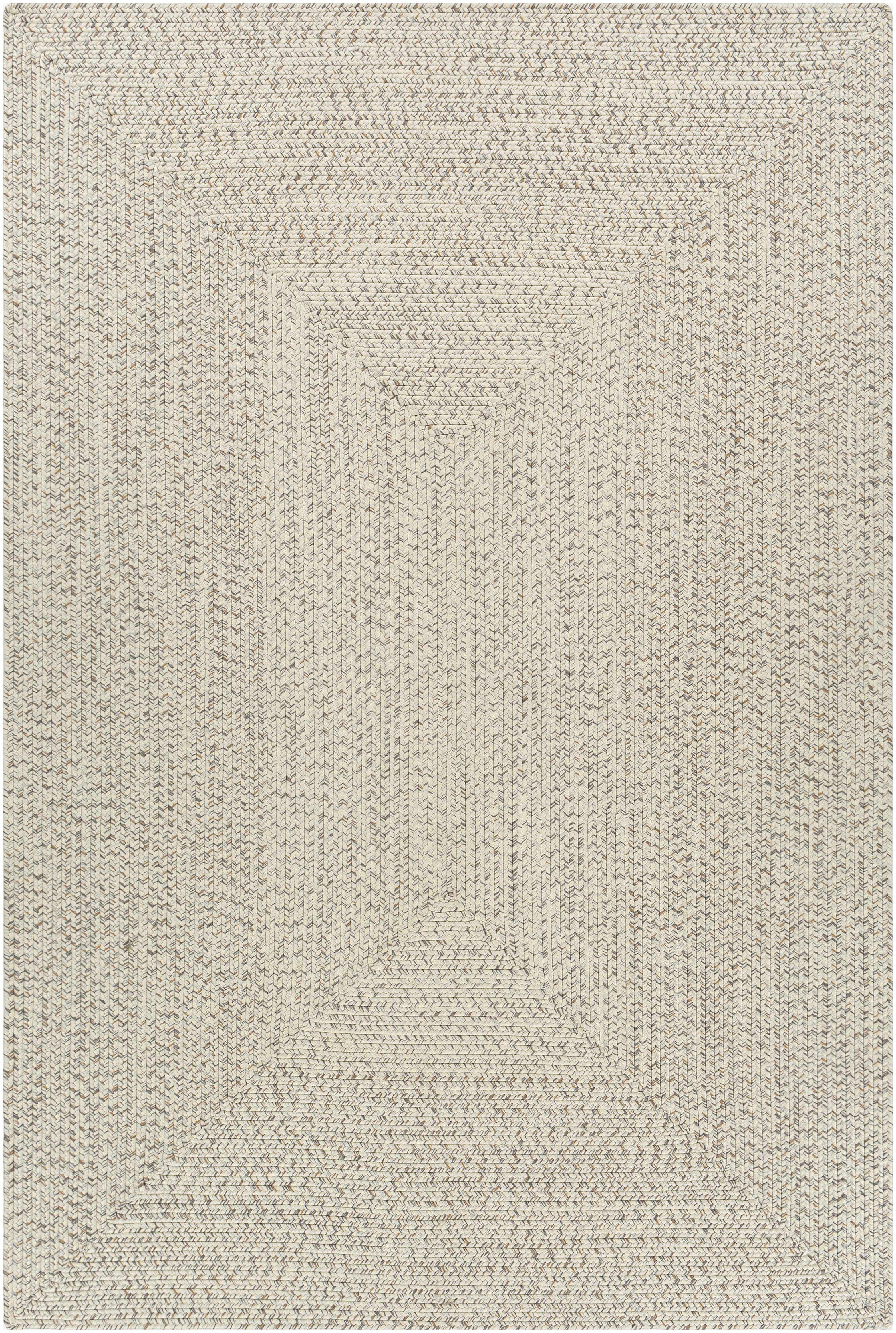 Beige Braided Faux Jute Rug