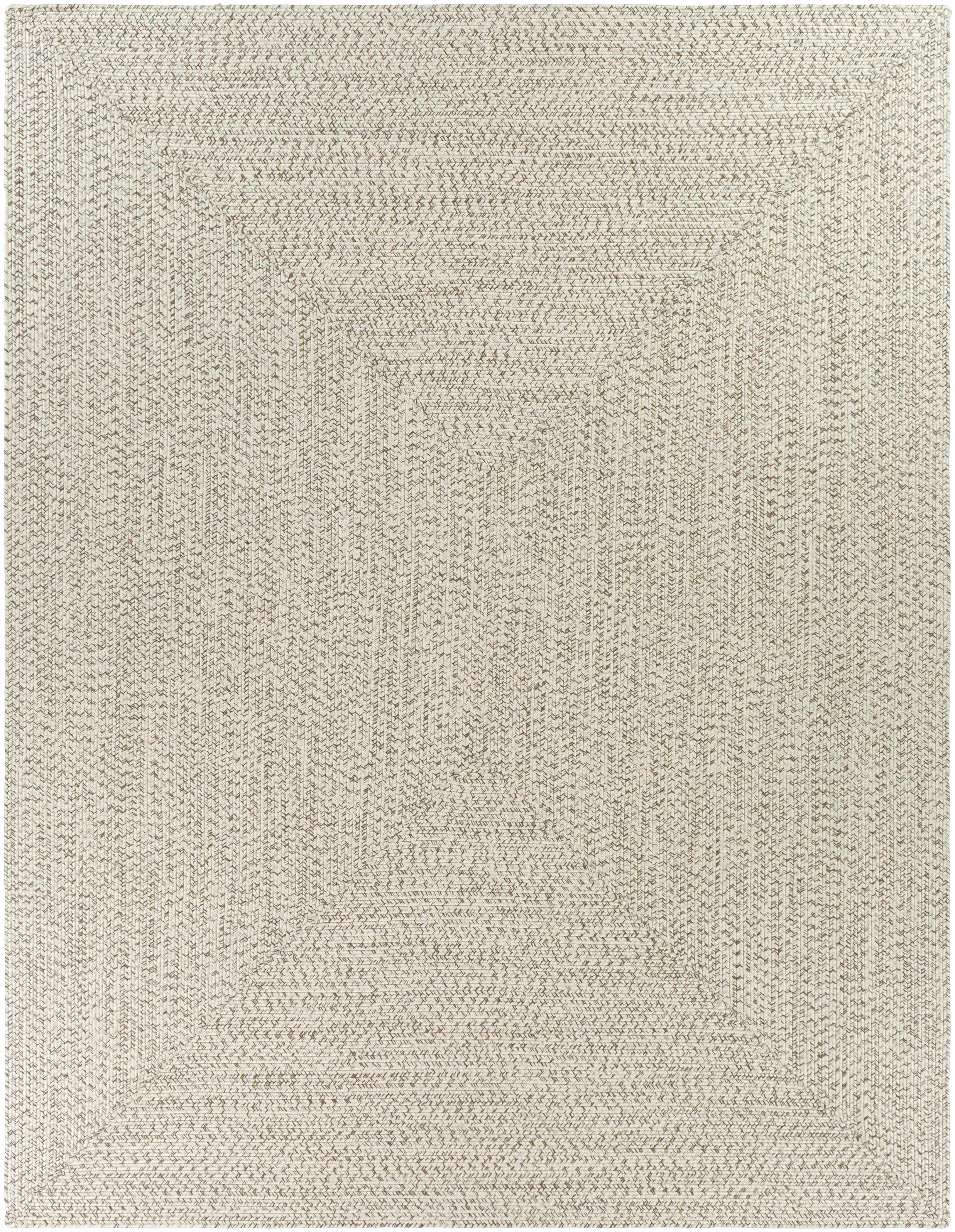 Beige Braided Faux Jute Rug