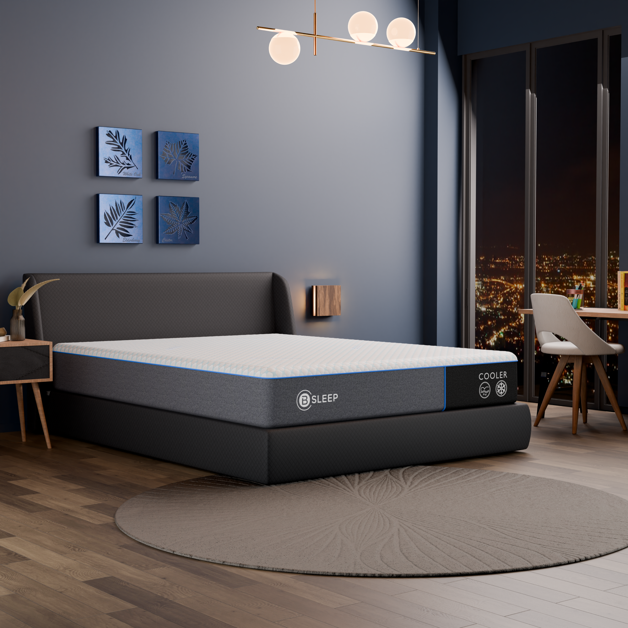 The Bsleep mattress featuring an 8.5" high-density foam base, offering lasting durability and support for a rejuvenating sleep experience.