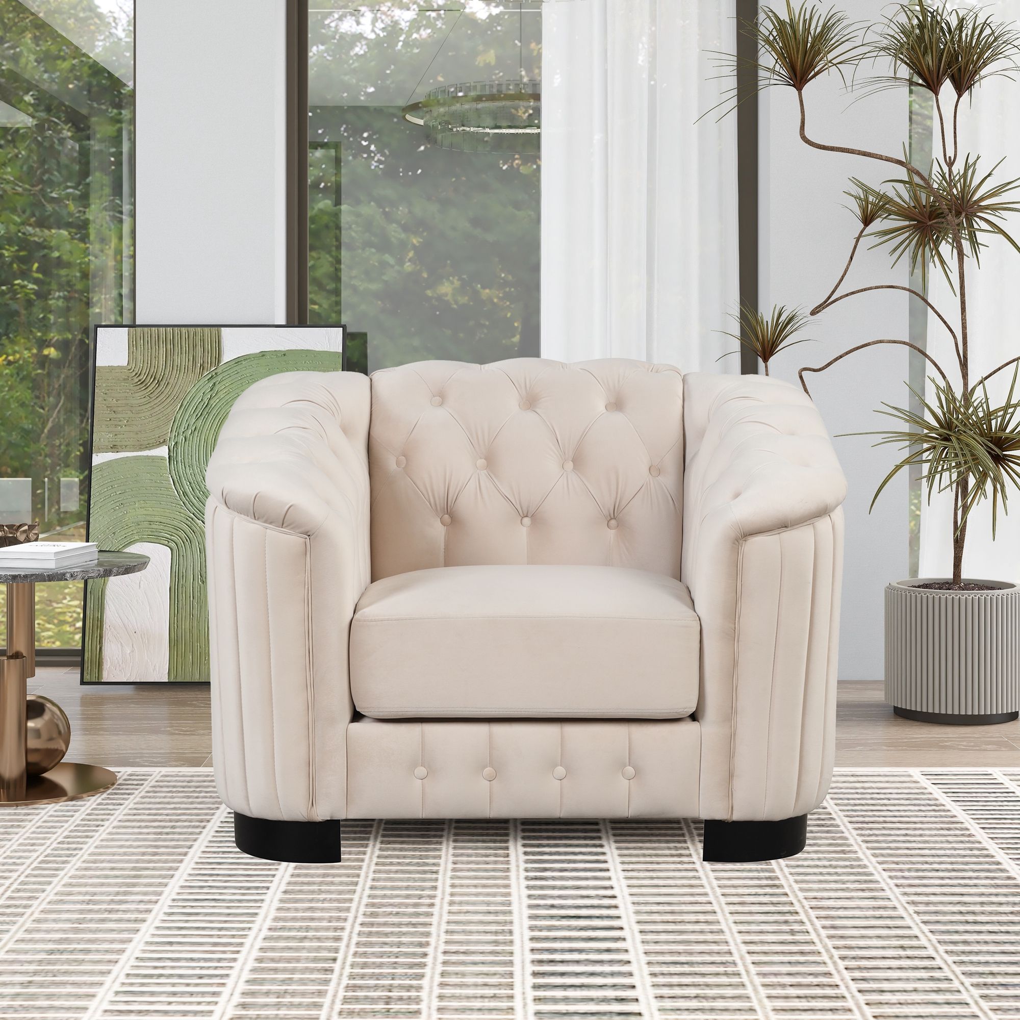 Upholstered 3 Piece Sofa Set With Legs