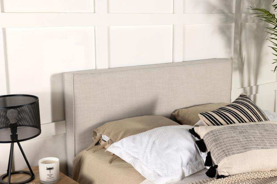 Kosmo - Upholstered Queen / Full Panel Headboard - Sand