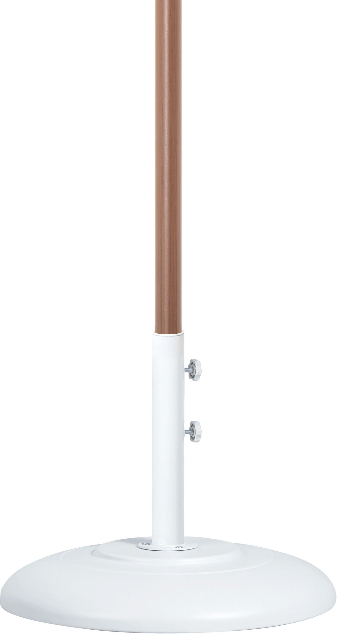 Amalfi - Patio Umbrella - White Base / Light Brown Pole