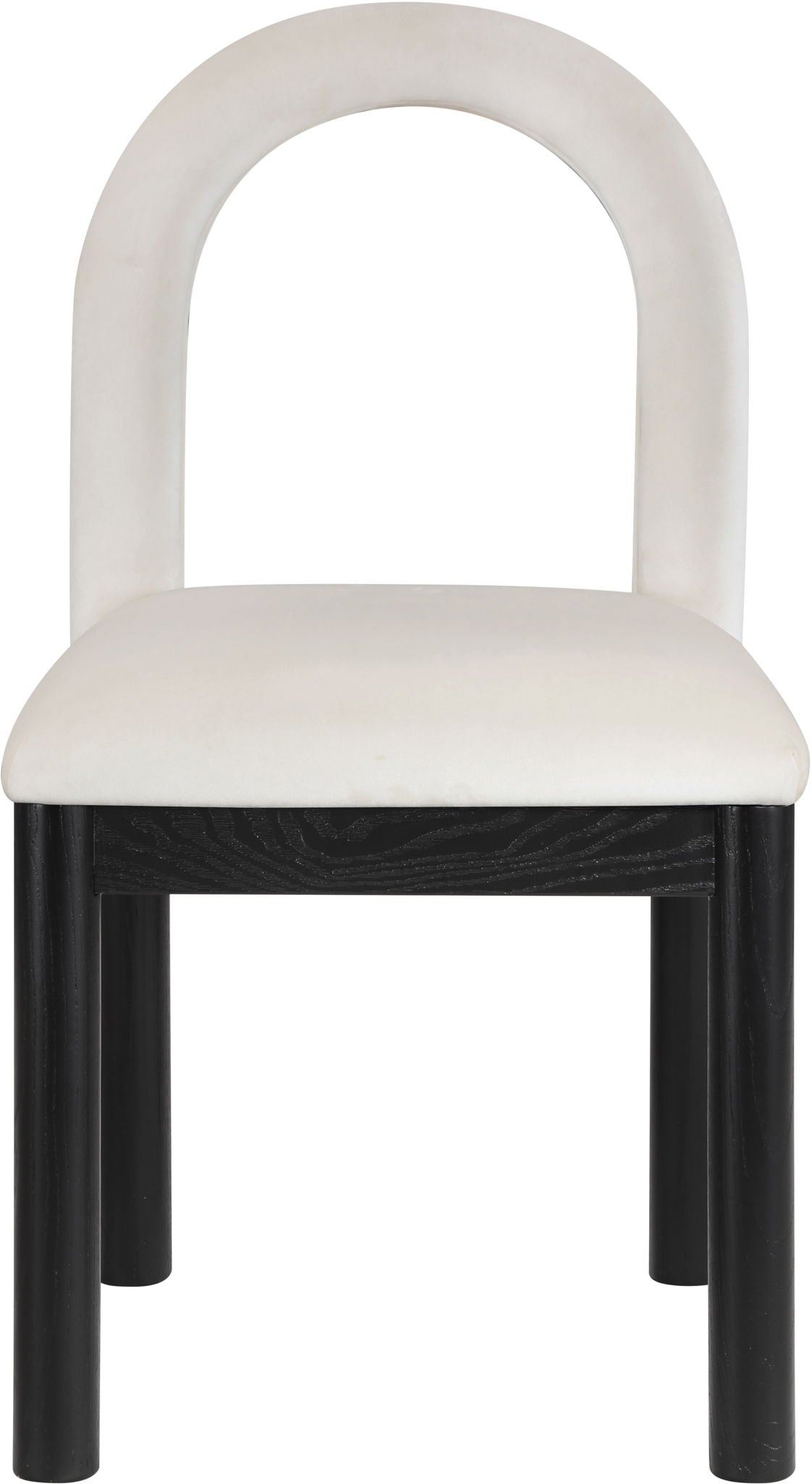 Conrad - Velvet Dining Chair With Black Legs