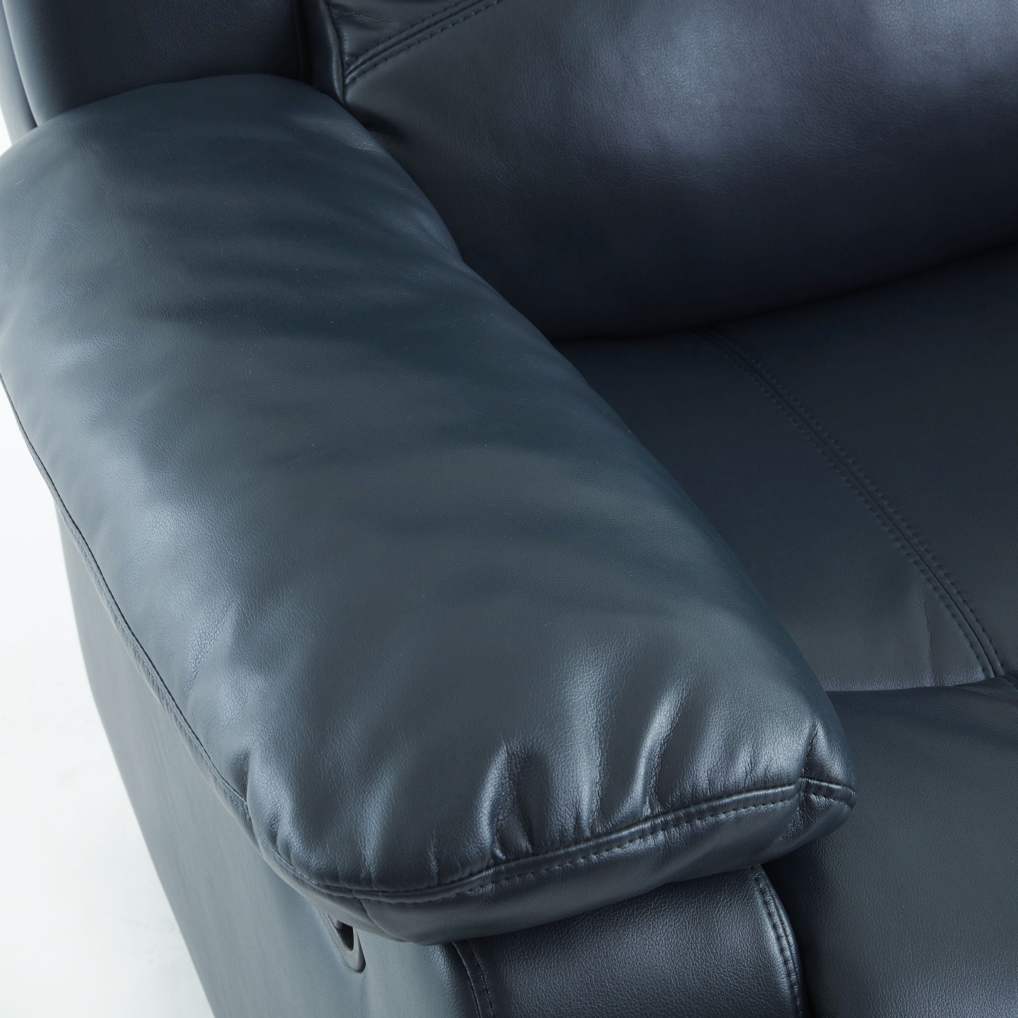 Charlotte - Gel Glider Recliner With Sturdy Wood Frame - Blue