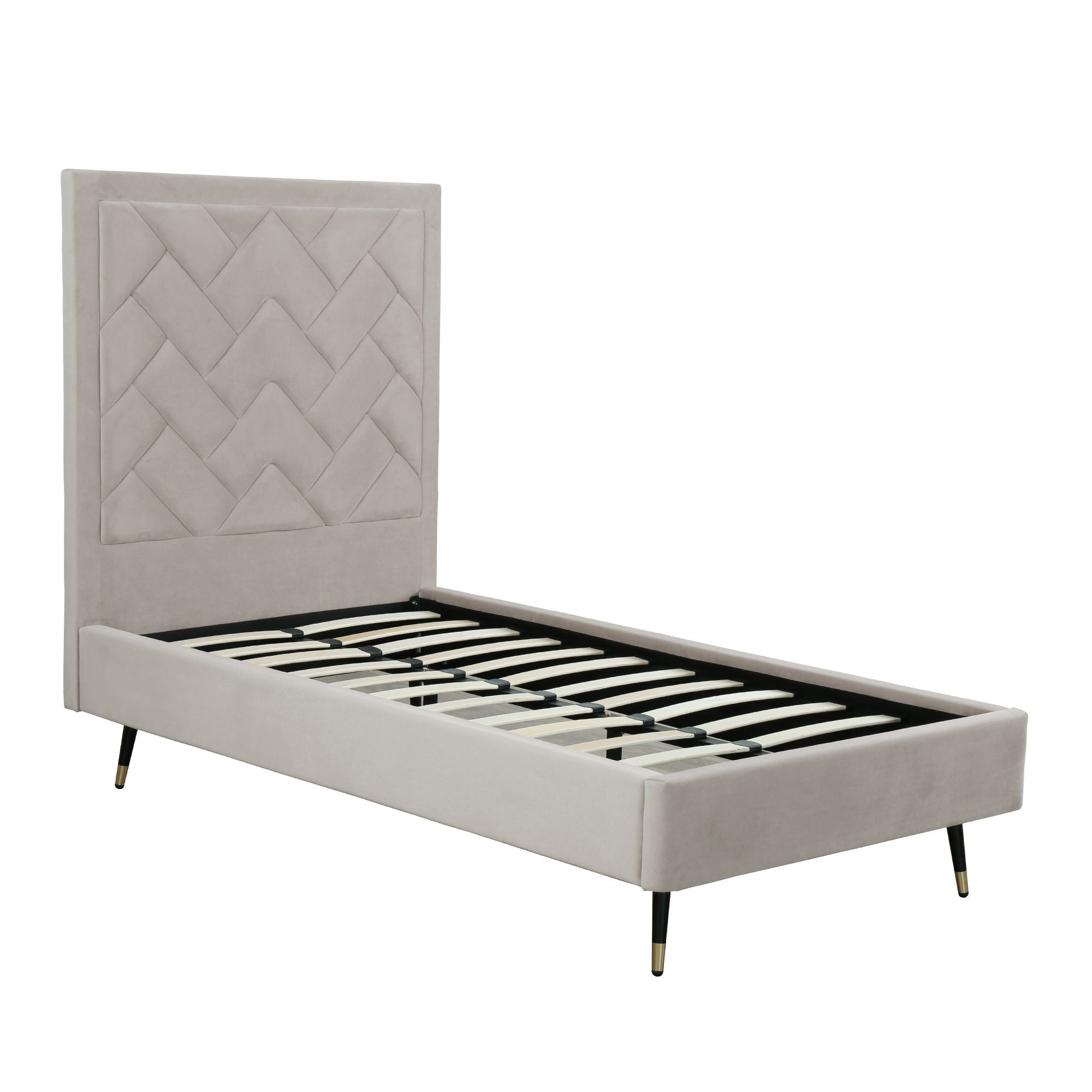 Crosby - Bed With Upholstered Headboard And Slats