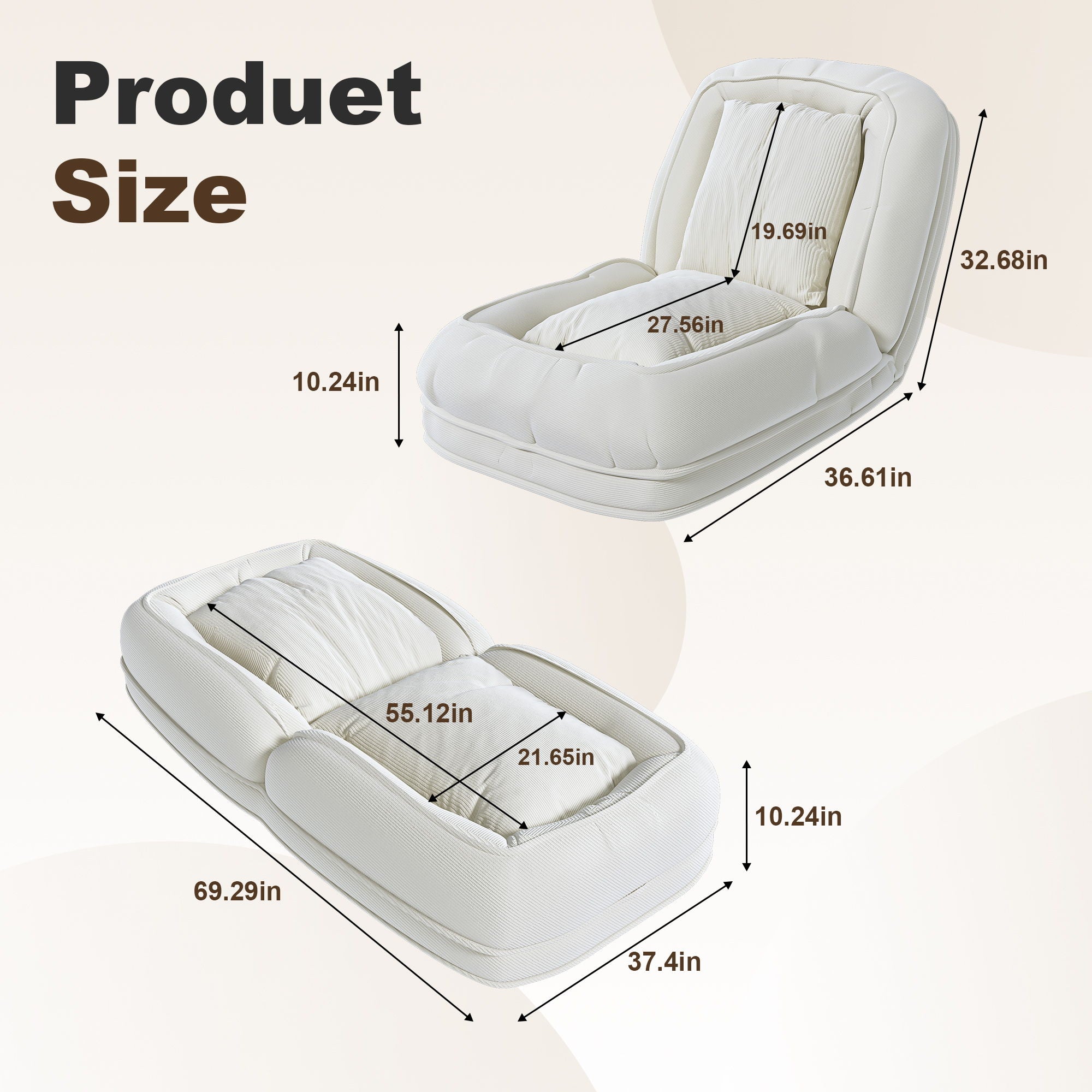 Upholstered Human Dog Bed For Adults And Pets