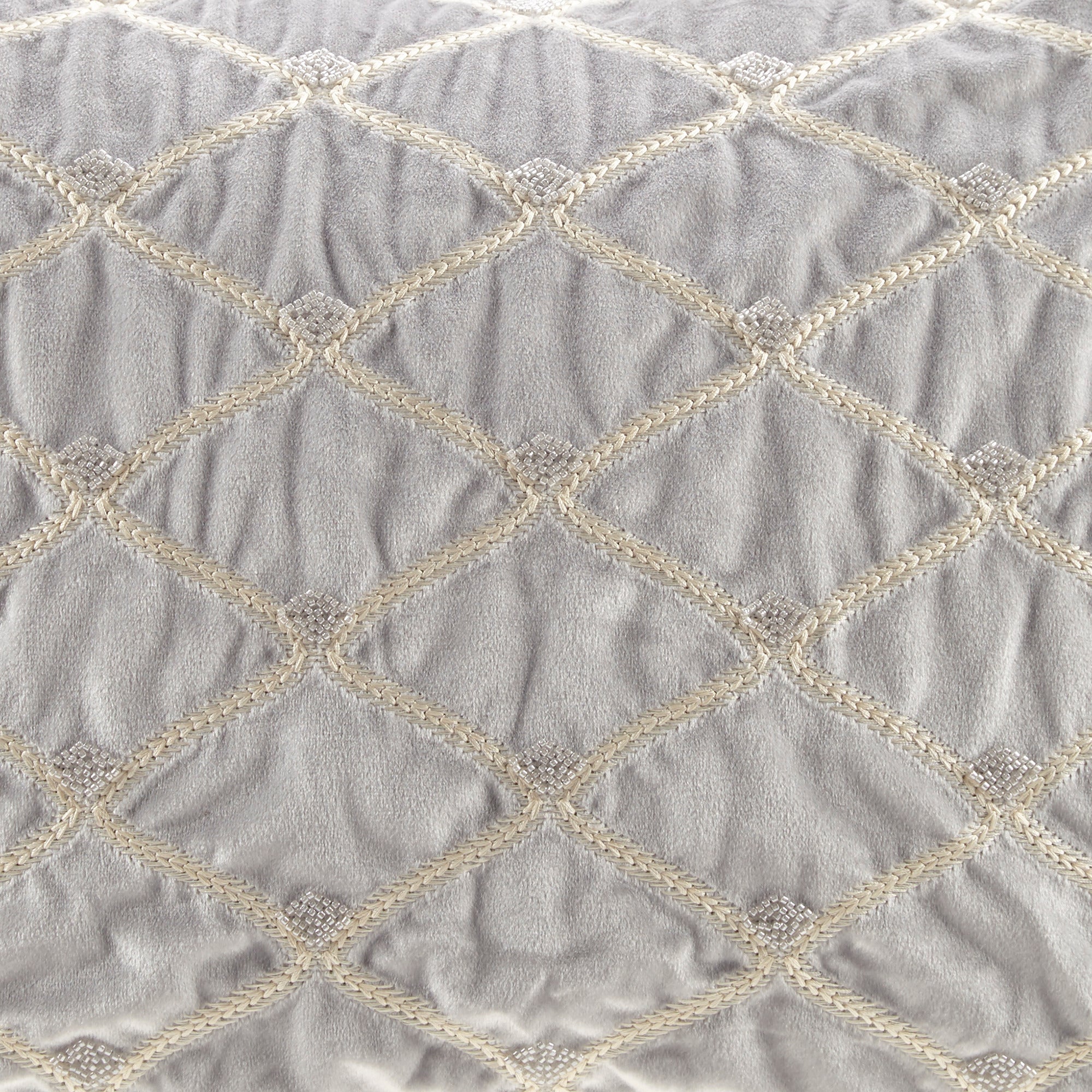 Oblong Decor Pillow Silver 22x15'