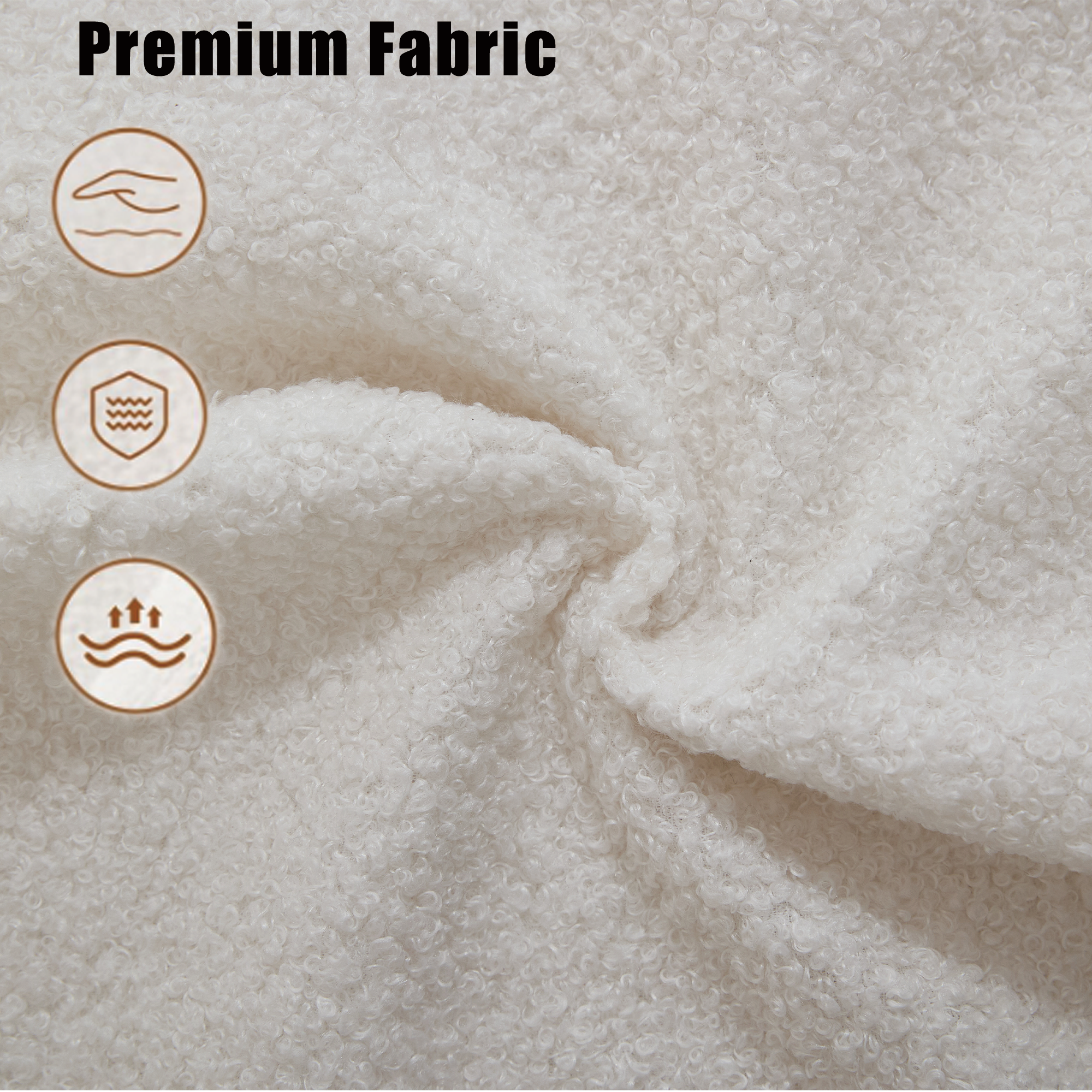 128' Minimalist Cloud Sectional Couch in Beige