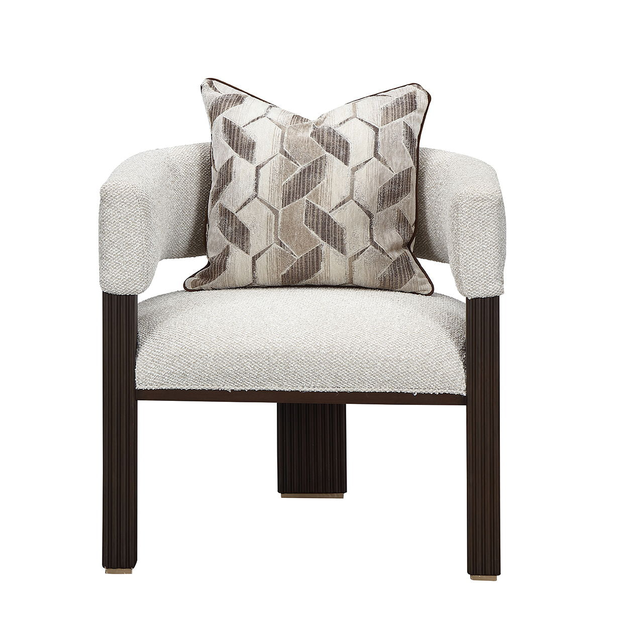 West Kensington - Accent Chair - Buff / Medium Espresso