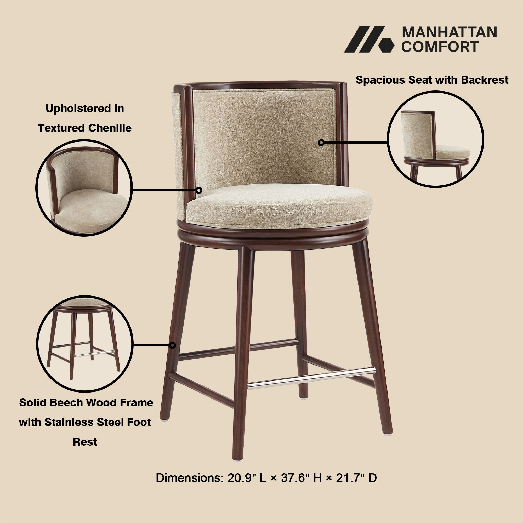 Evalyn - Counter Stool