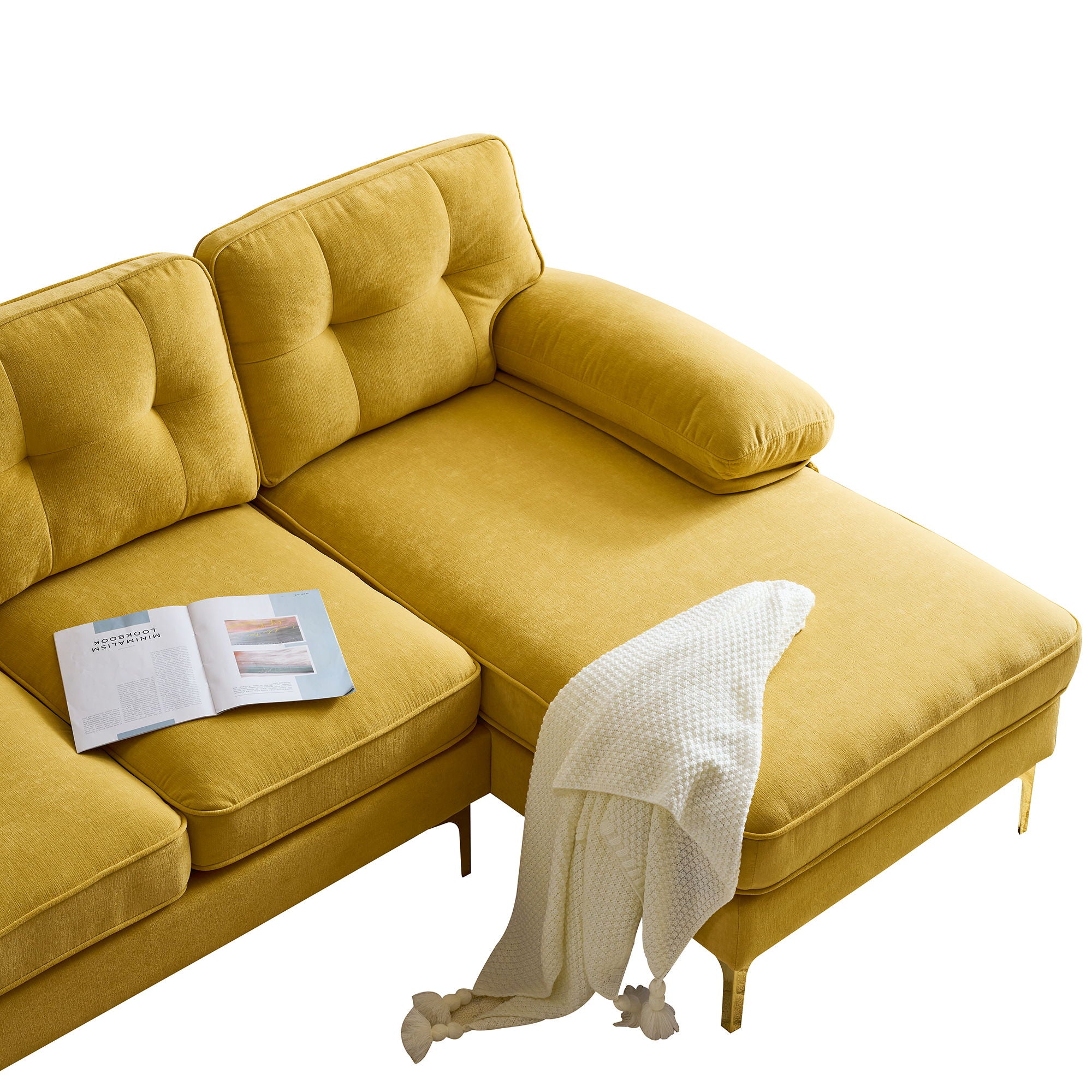 Modern L Shaped Sectional Sofa For Living Room