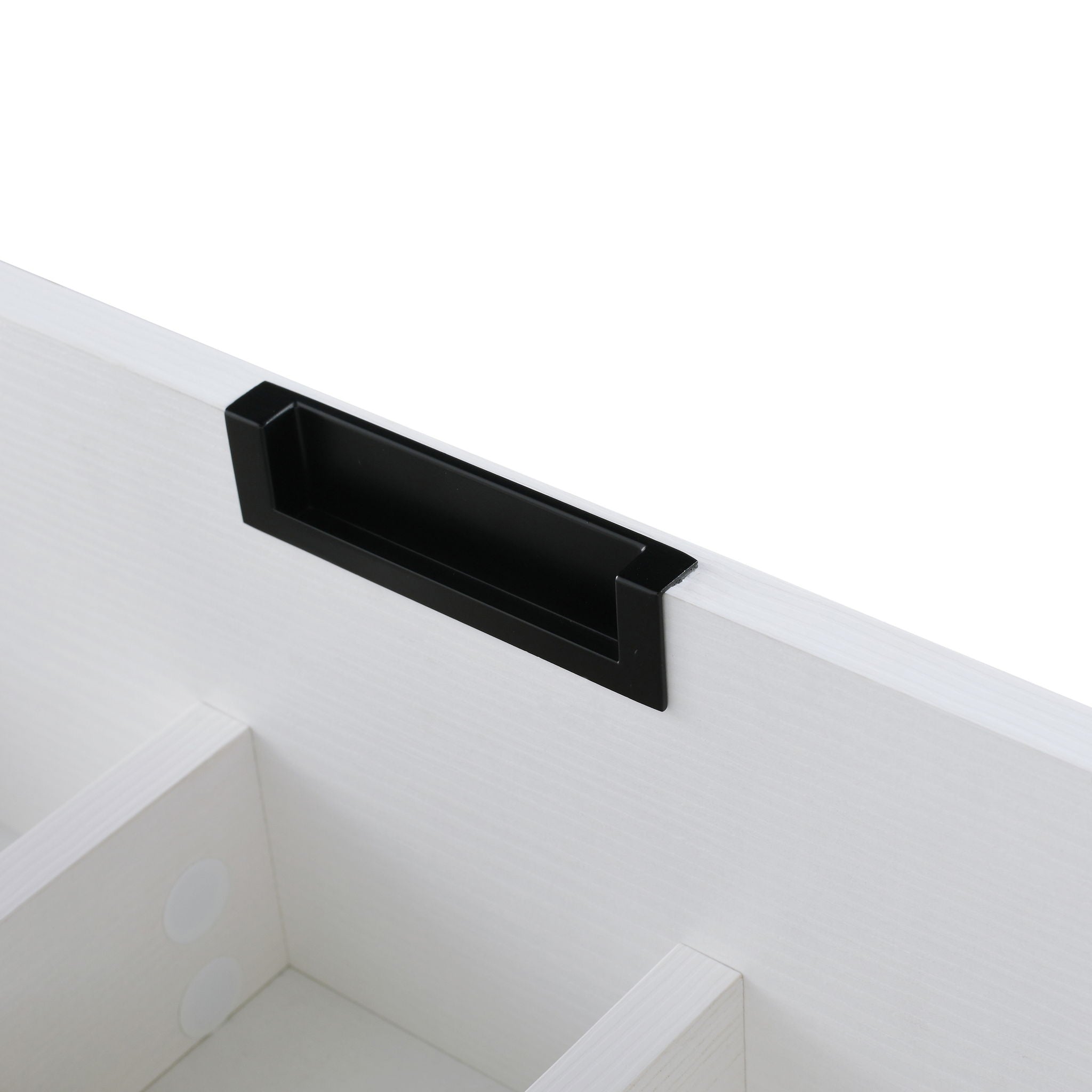 Modern Floating Bathroom Vanity With Dual Resin Sink, Soft Close Drawers