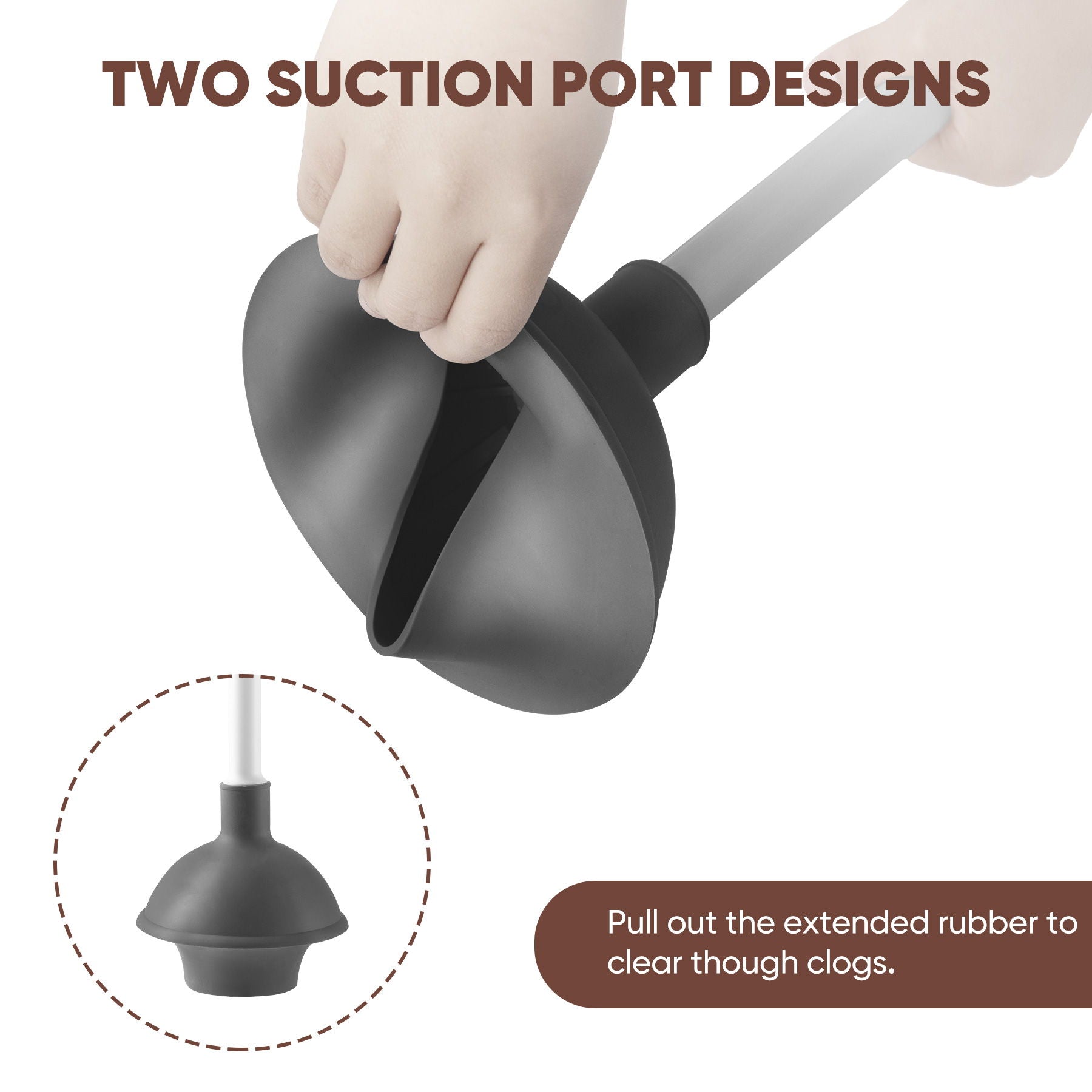 Toilet Brush And Holder Set With Stand, Bathroom Cleaning Tool Plastic - White