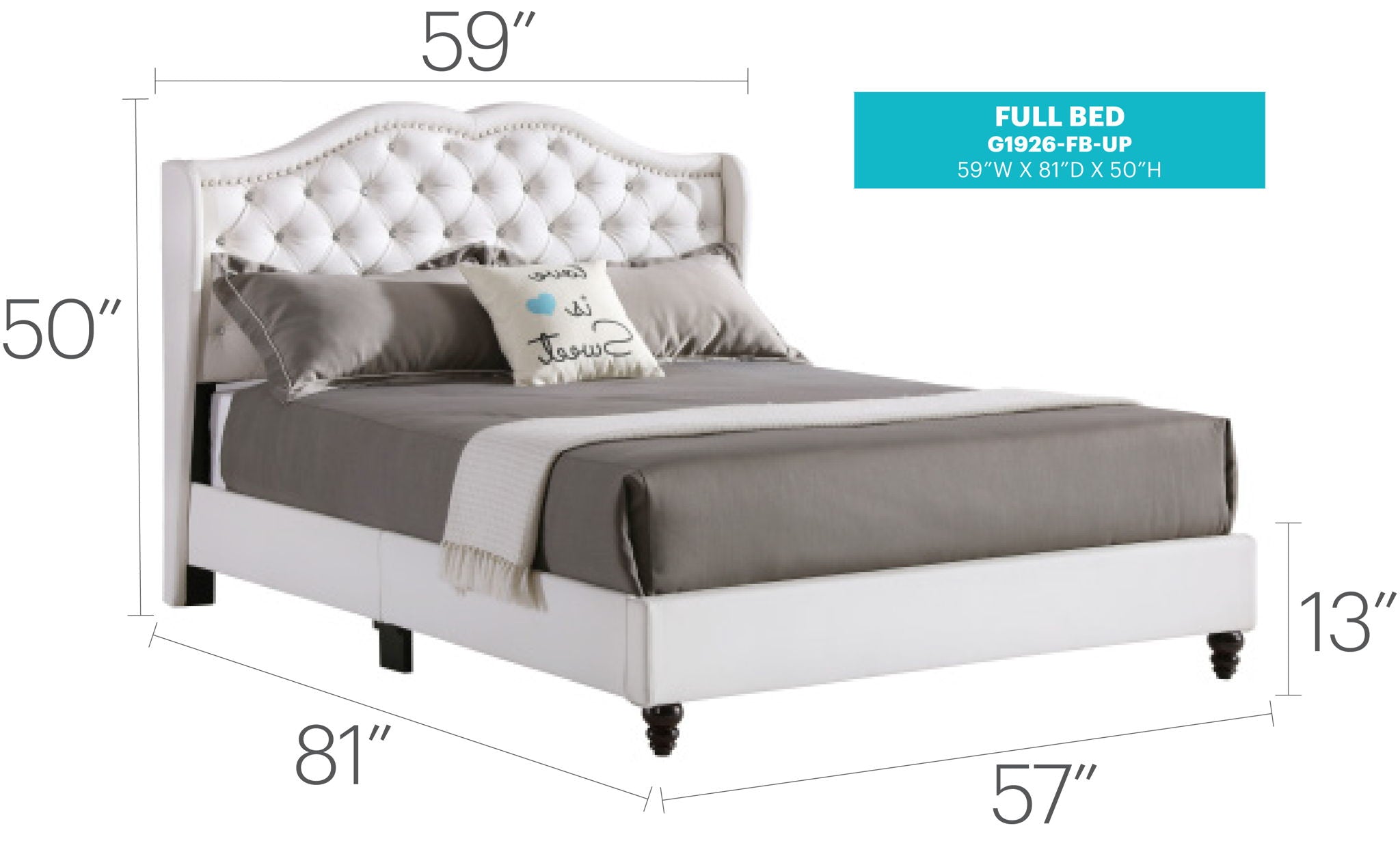 Upholstered Velvet Bed Transitional