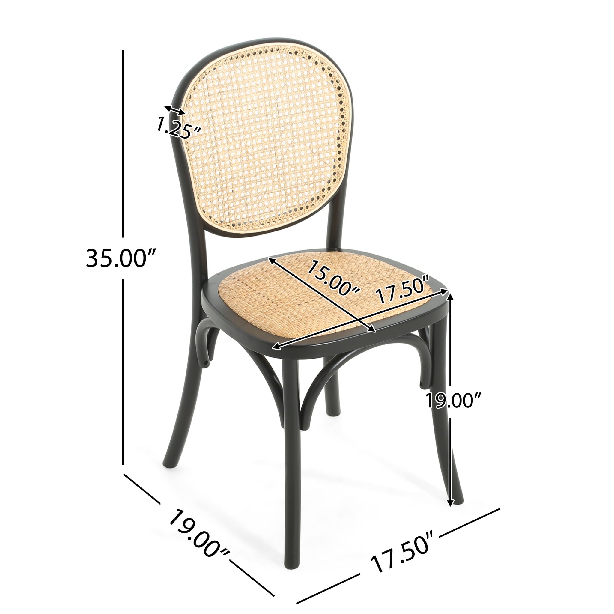 Vintage Style Dining Chairs (Set of 2)