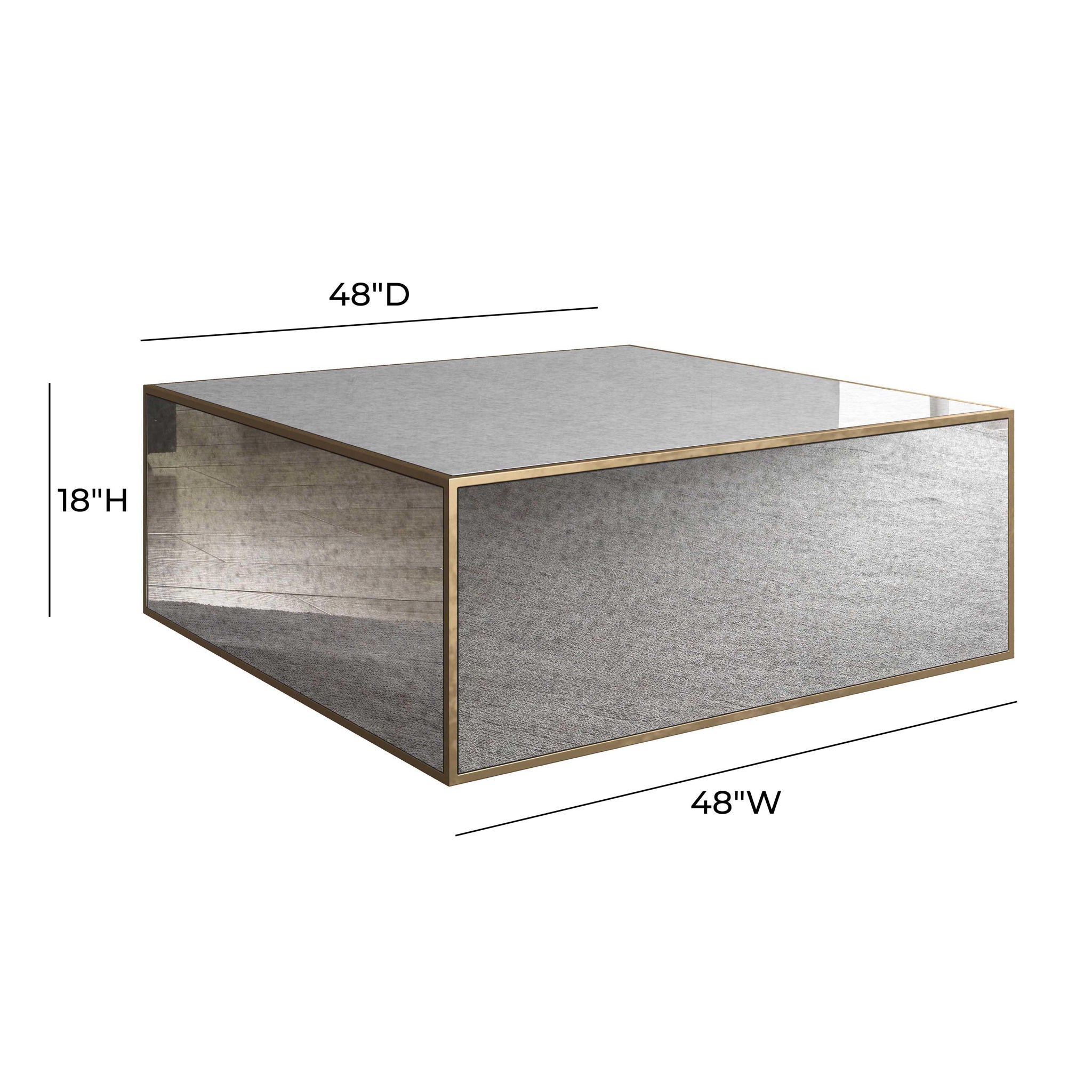 Lana - Mirrored Coffee Table