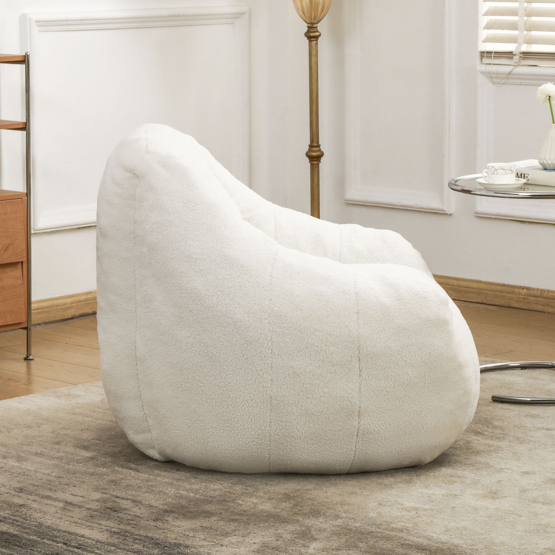 Comfy Bean Bag Chair With Memory Foam Filler, Tufted Soft - Best Buy Furniture