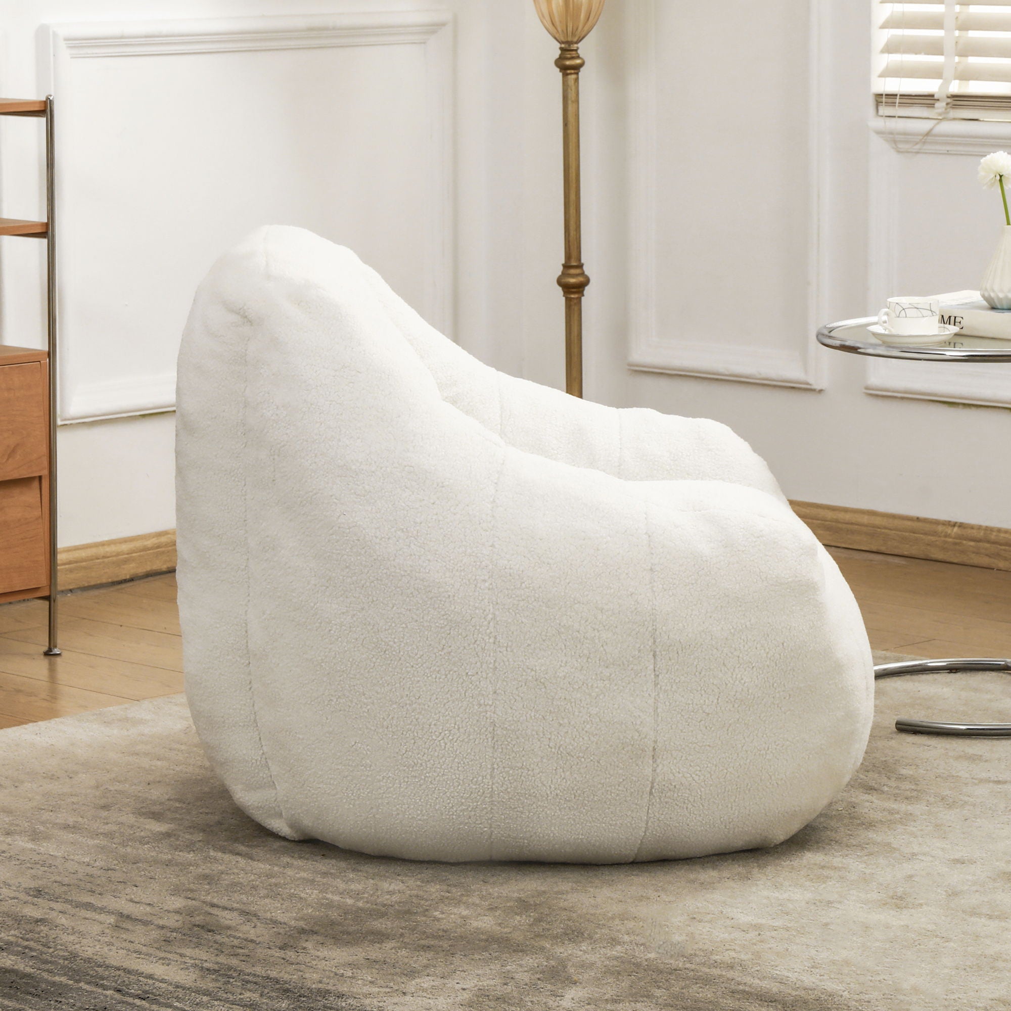 Comfy Bean Bag Chair With Memory Foam Filler, Tufted Soft - Best Buy Furniture