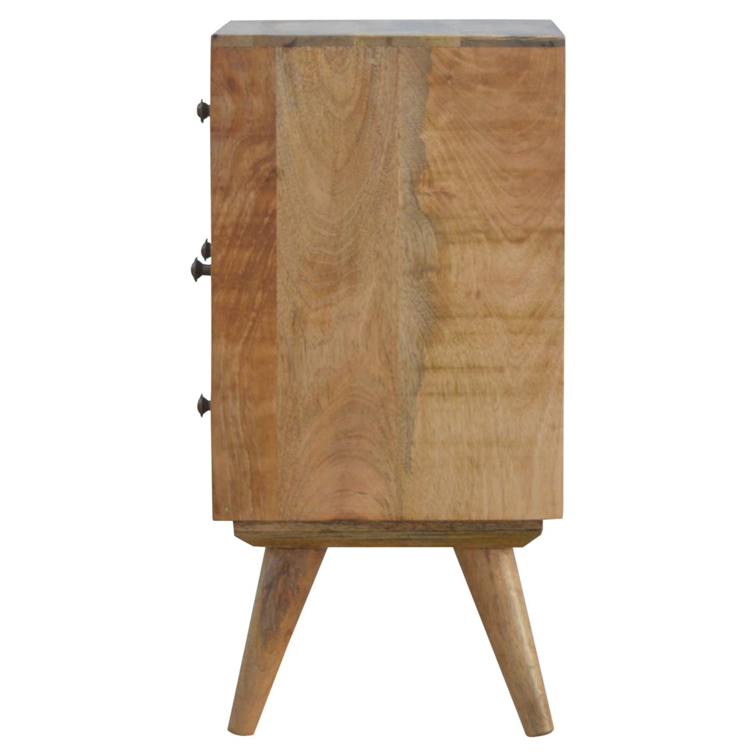 Nordic Style 4 Drawer Multi Nightstand - Oak