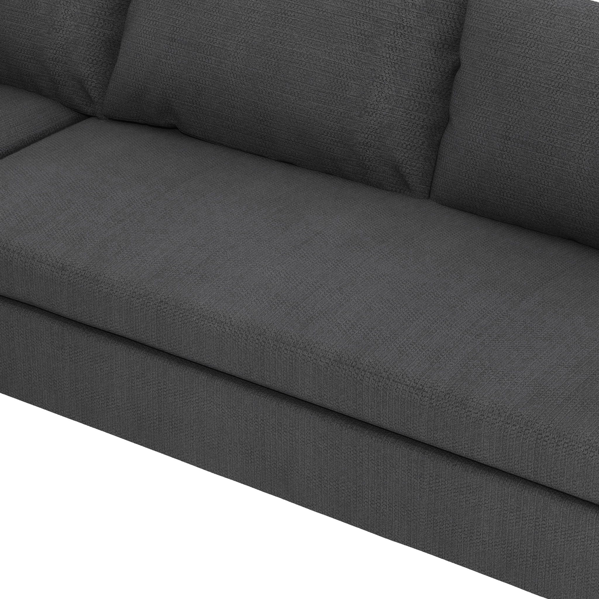 Modern Modular Sectional Oversized Couch Set With Pillows, Minimalist Style Wide Seat Comfy Sofa