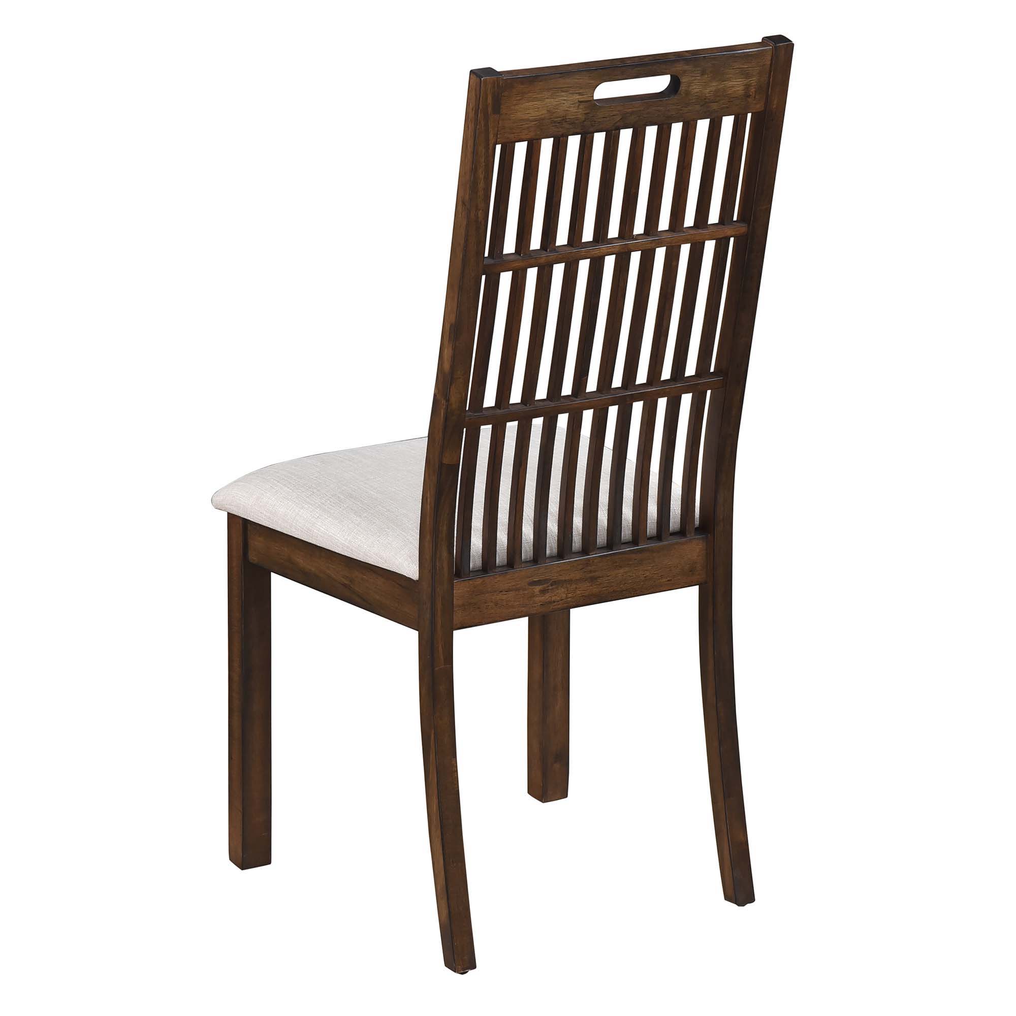 2 Pieces Set Dining Side Chair Rustic Modern Farmhouse Design Retro Design Easy To Assembly - Antique Dark Oak