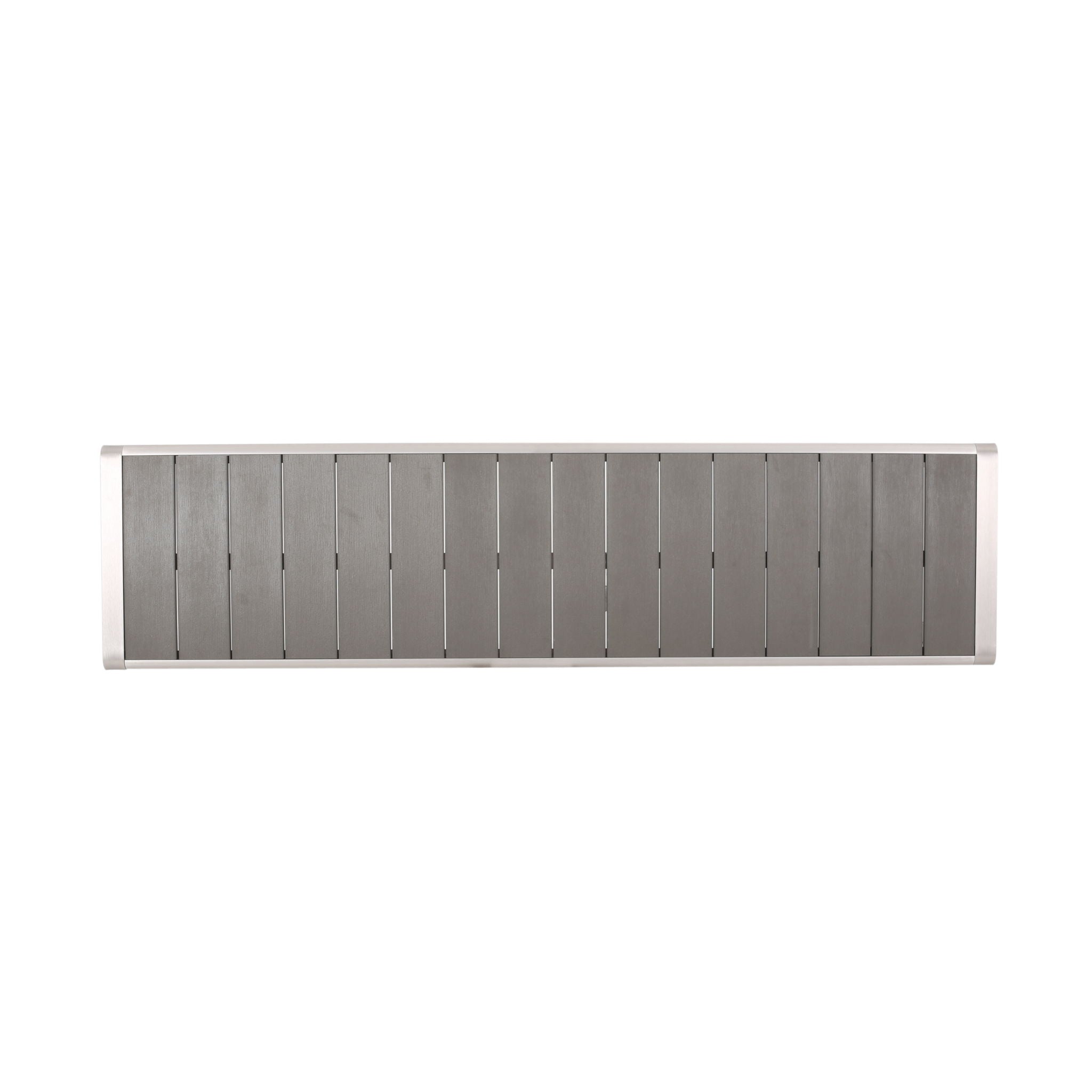 Outdoor Modern Aluminum Dining Bench, Durable And Elegant Design