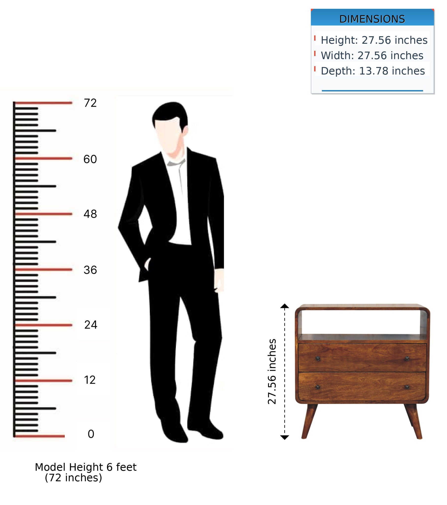 Curved Nordic Charm Console - Brown - Best Buy Furniture