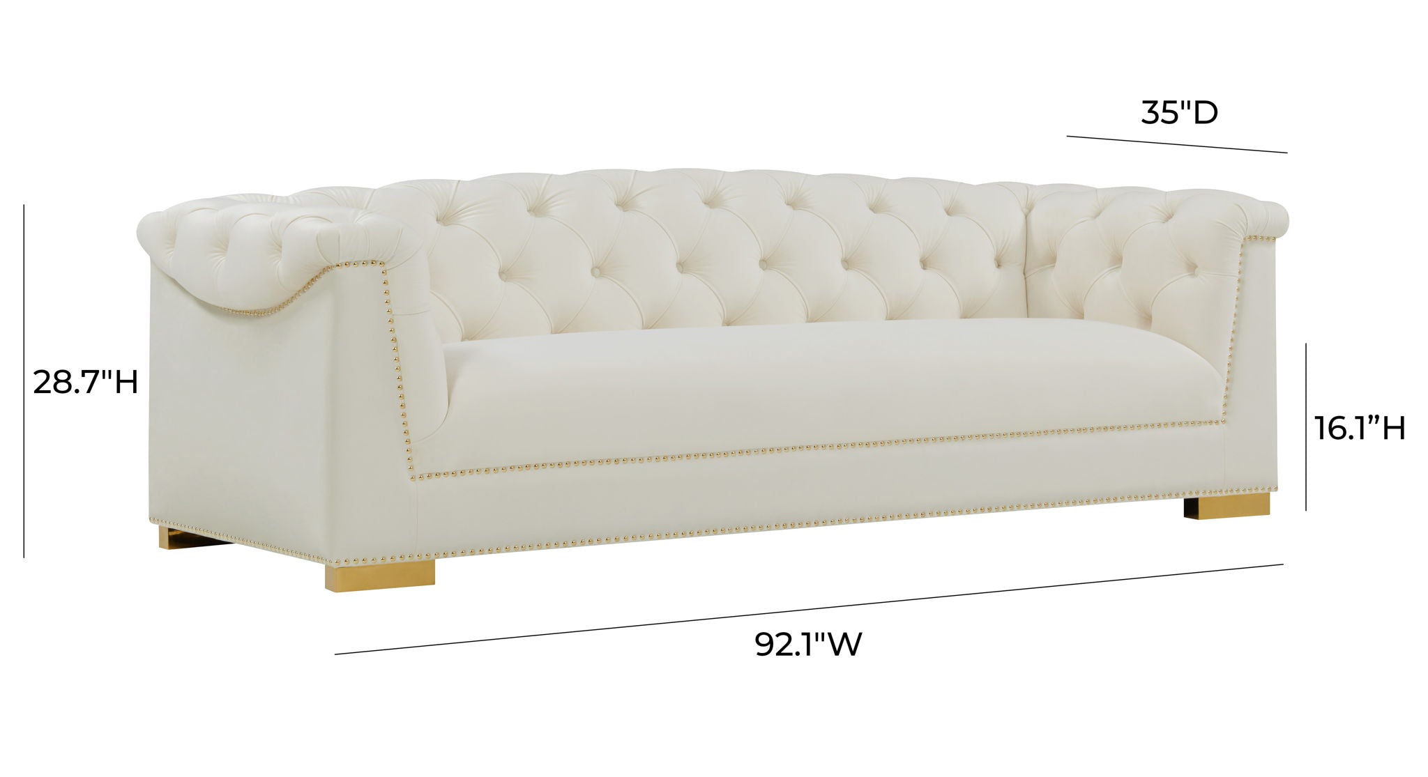Farah - Velvet Sofa