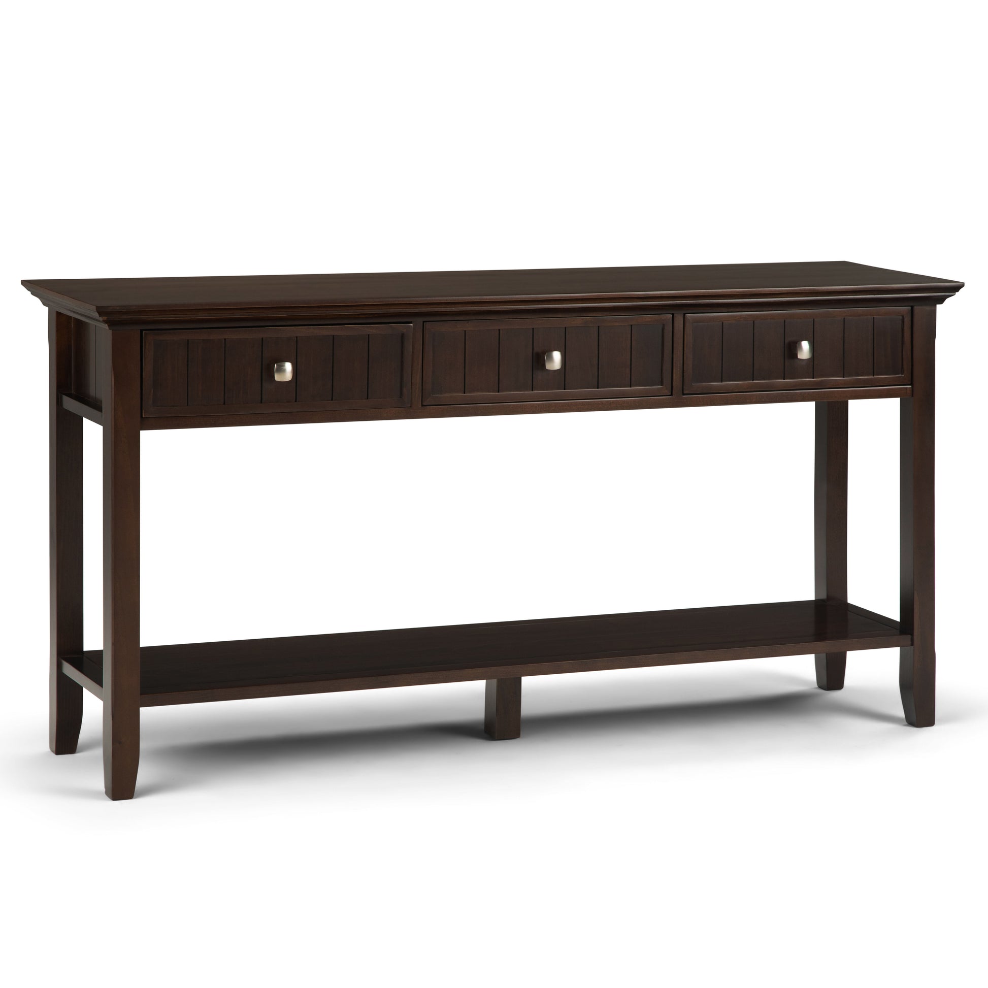 Acadian - Wide Console Sofa Table - Brunette Brown - Best Buy Furniture