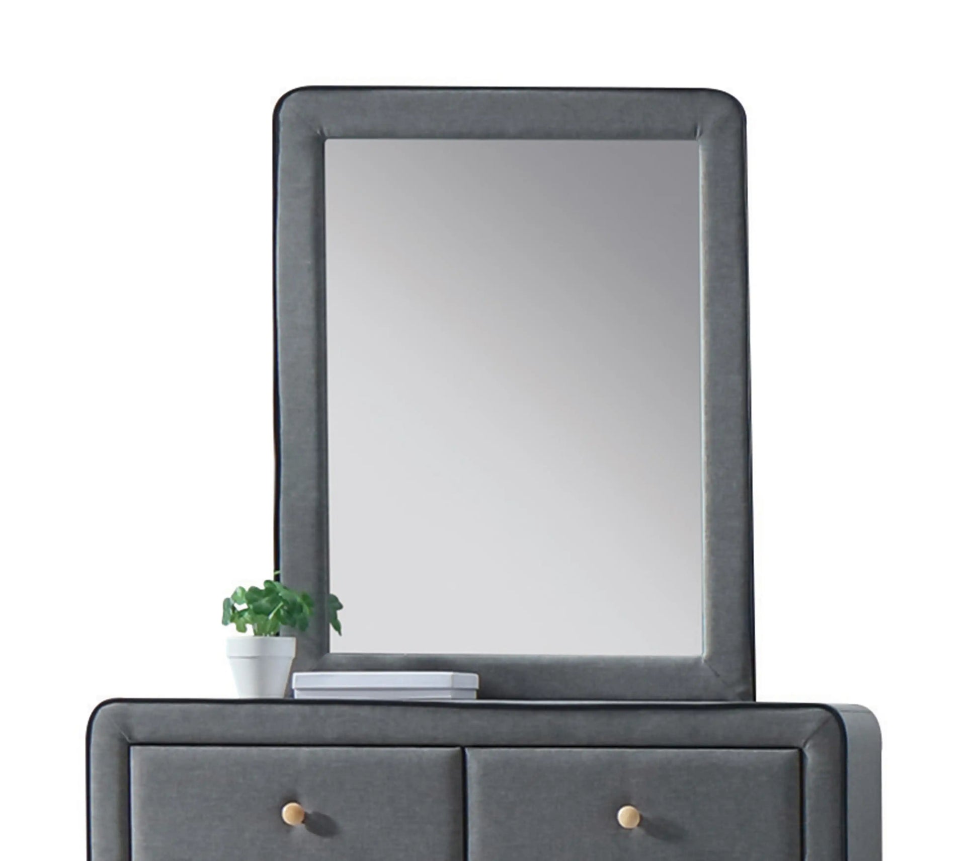 Valda - Mirror - Light Gray - Best Buy Furniture
