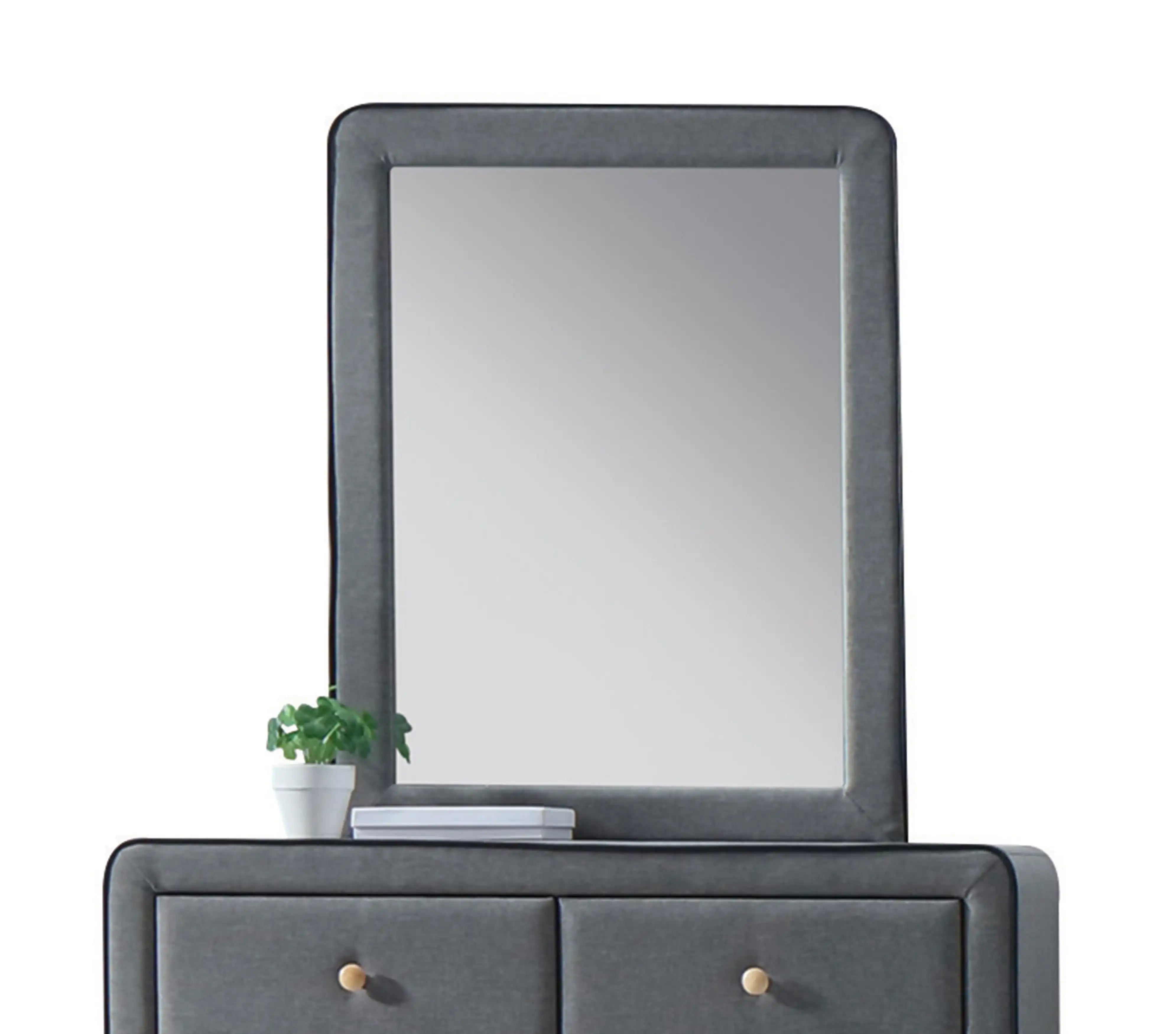 Valda - Mirror - Light Gray - Best Buy Furniture